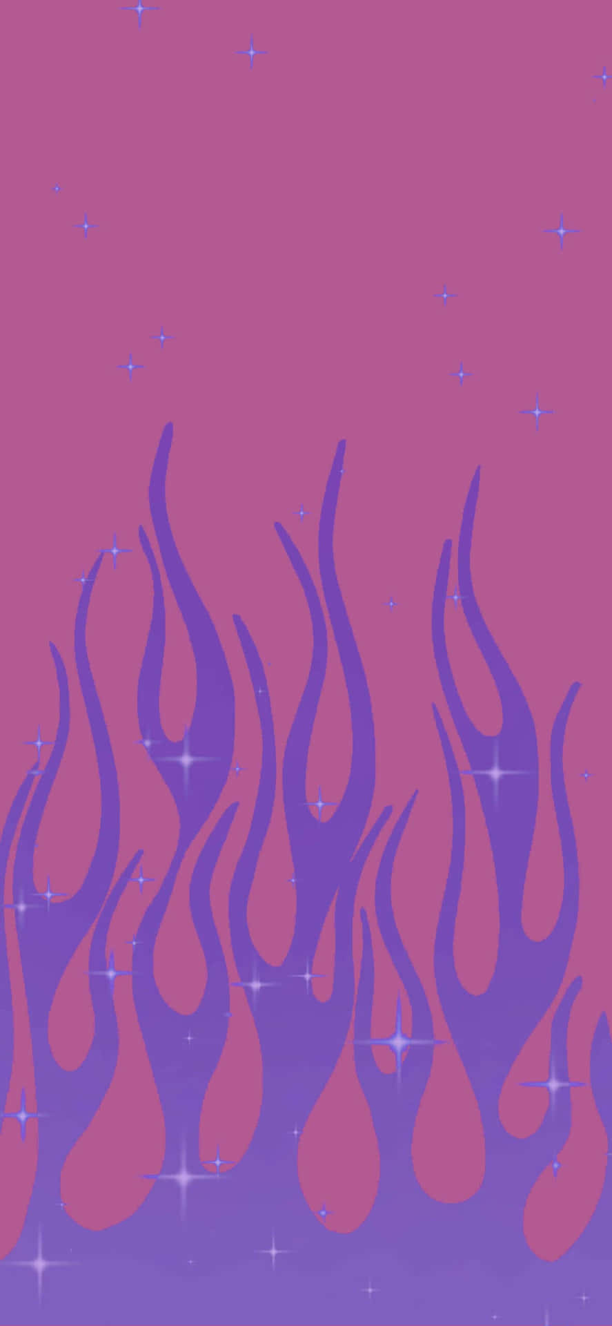 Glassy Pink Flames