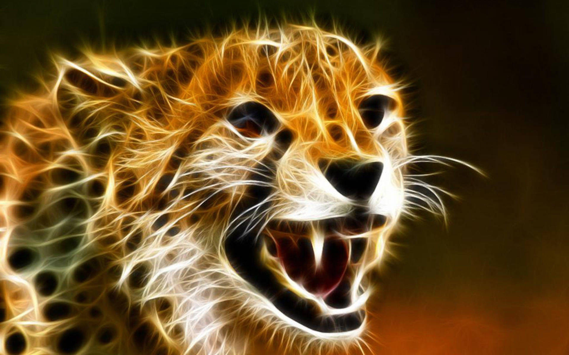 Gleaming Cheetah Artwork Background