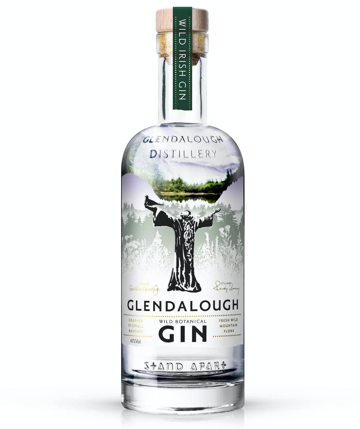 Glendalough Gin Wild Botanical Alcohol Minimalist Background