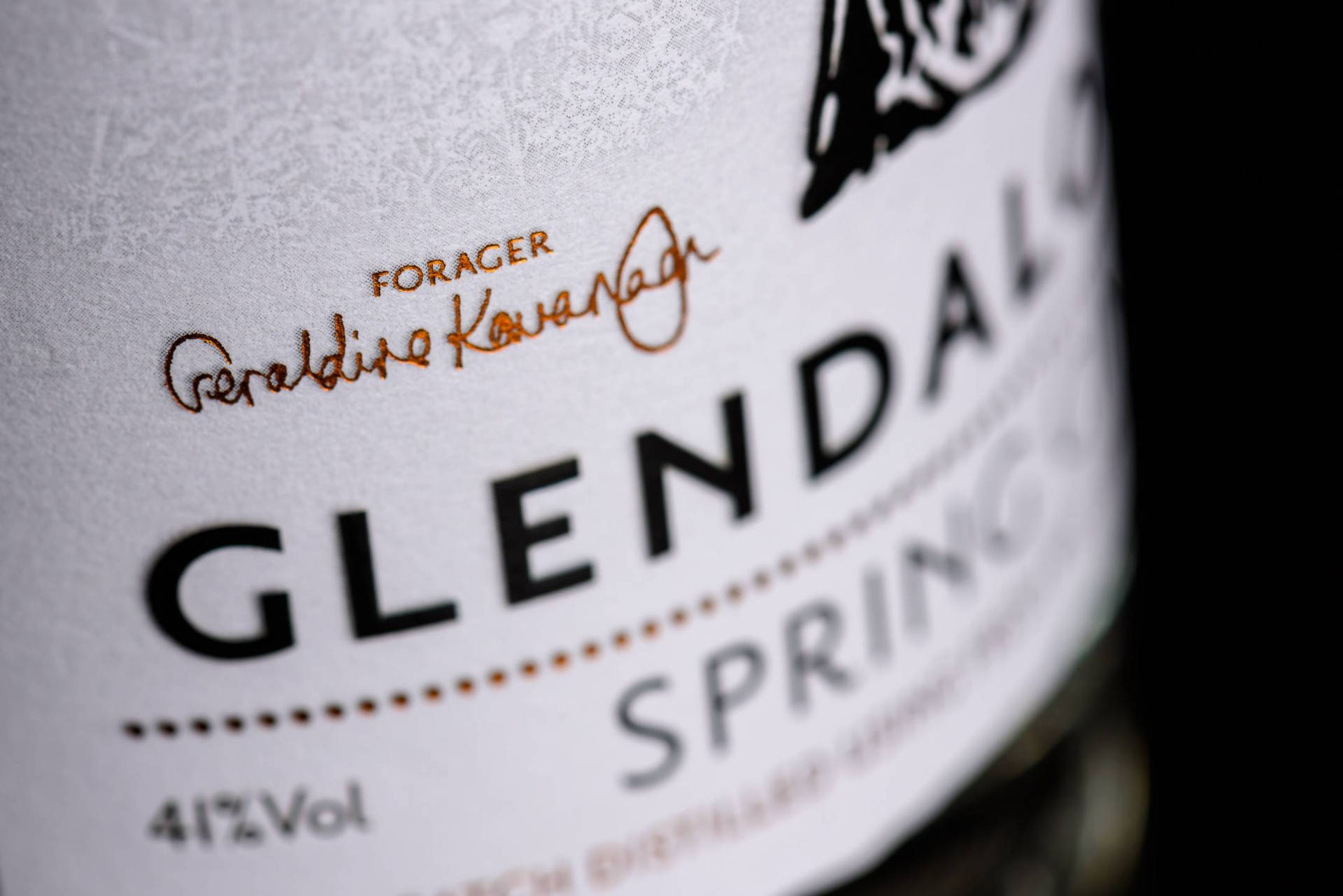 Glendalough Gin Wild Botanical Alcoholic Drink Background