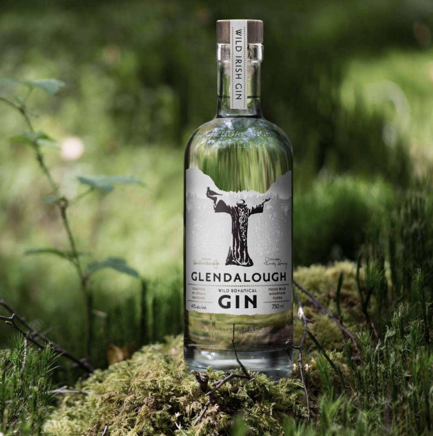 Glendalough Gin Wild Botanical Plants Background