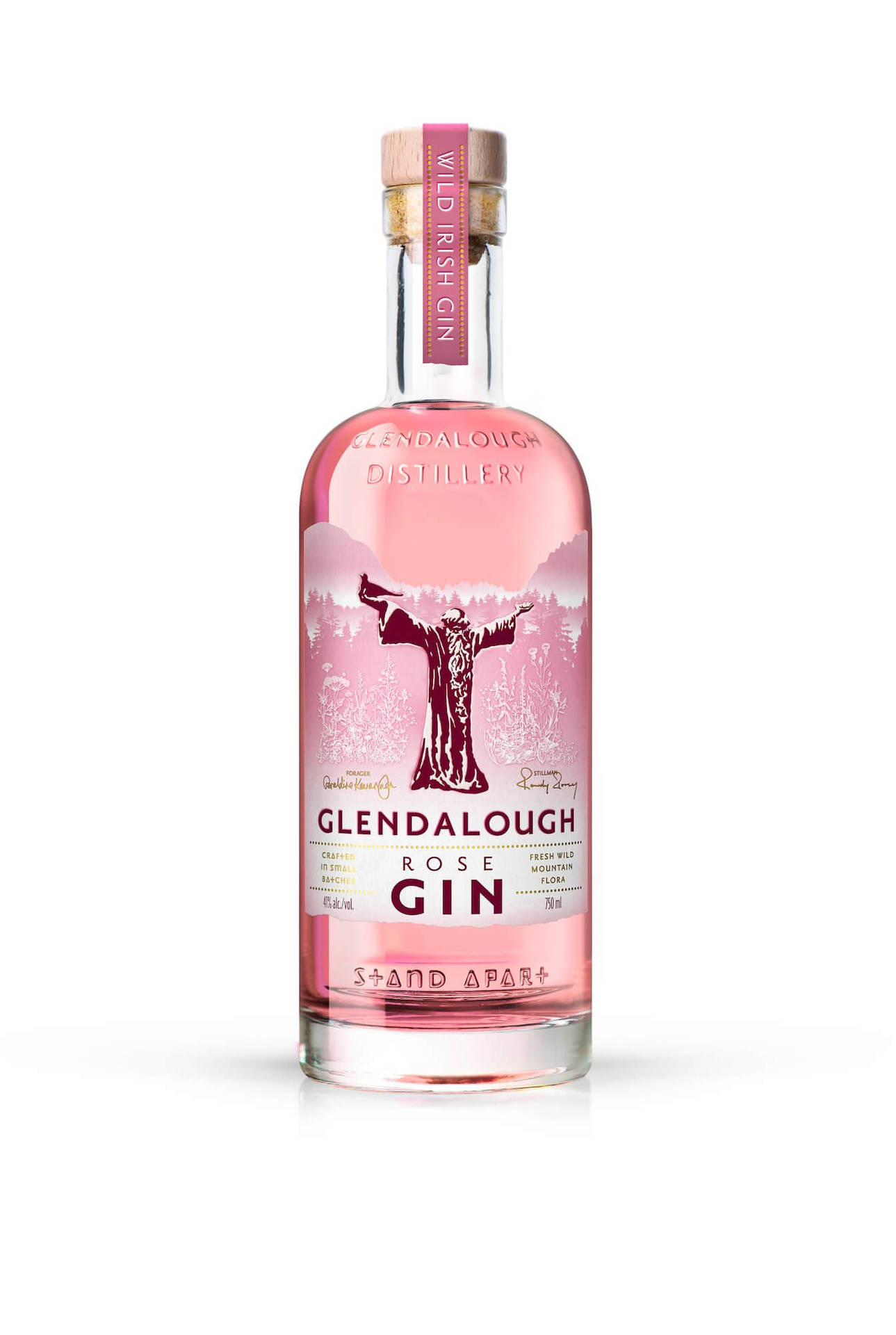 Glendalough Rose Gin Alcohol Drink Minimalist Background