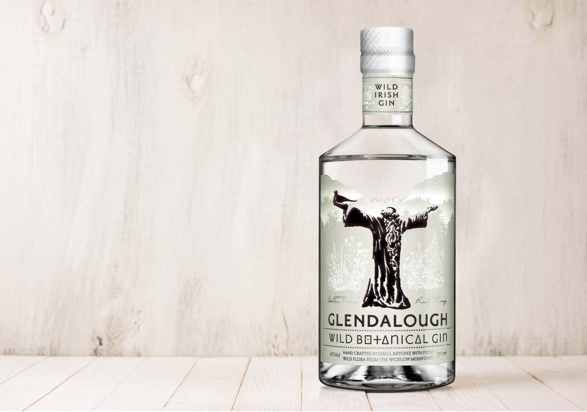 Glendalough Wild Gin Alcohol Bottle Background