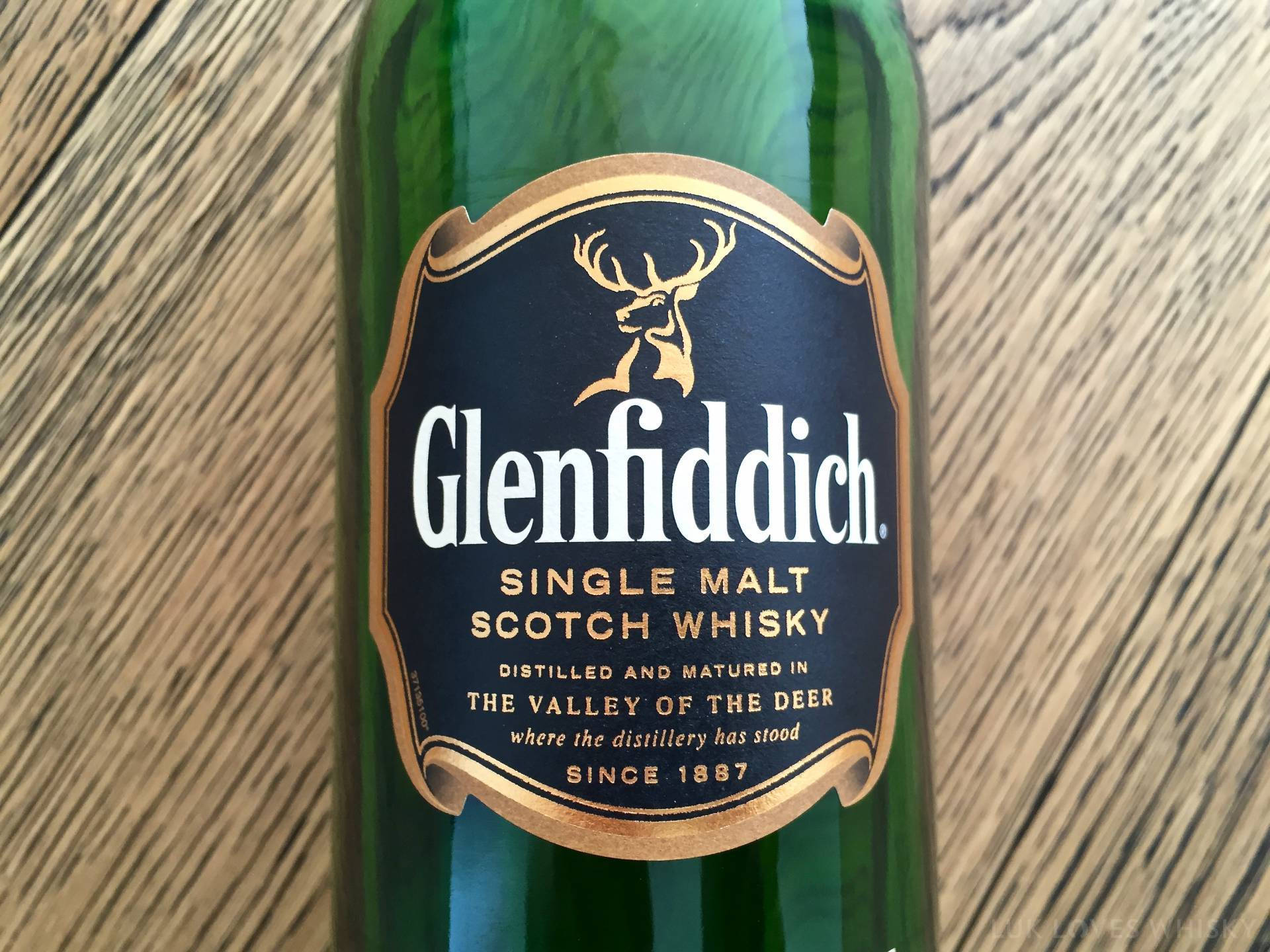 Glenfiddich 12 Year Old On Wooden Table