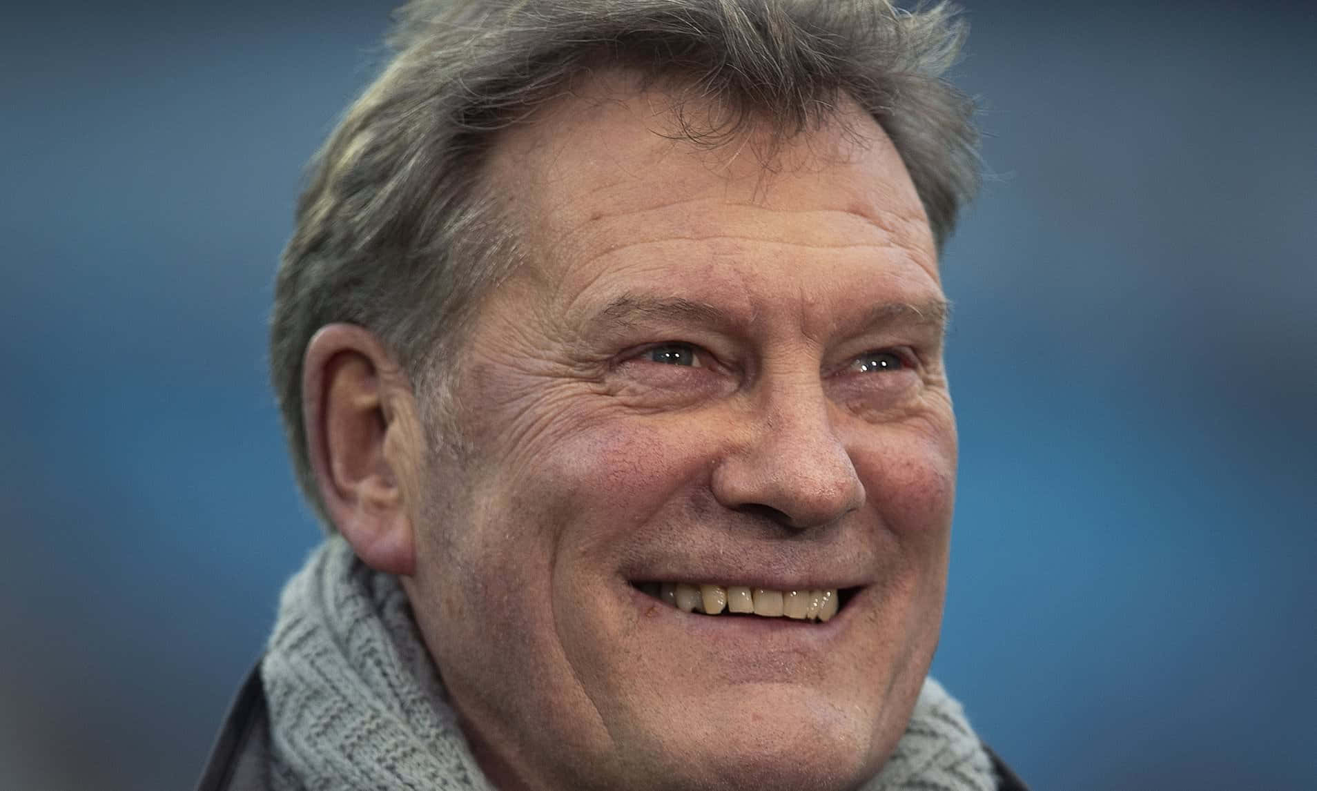 Glenn Hoddle In Action On The Football Field Background