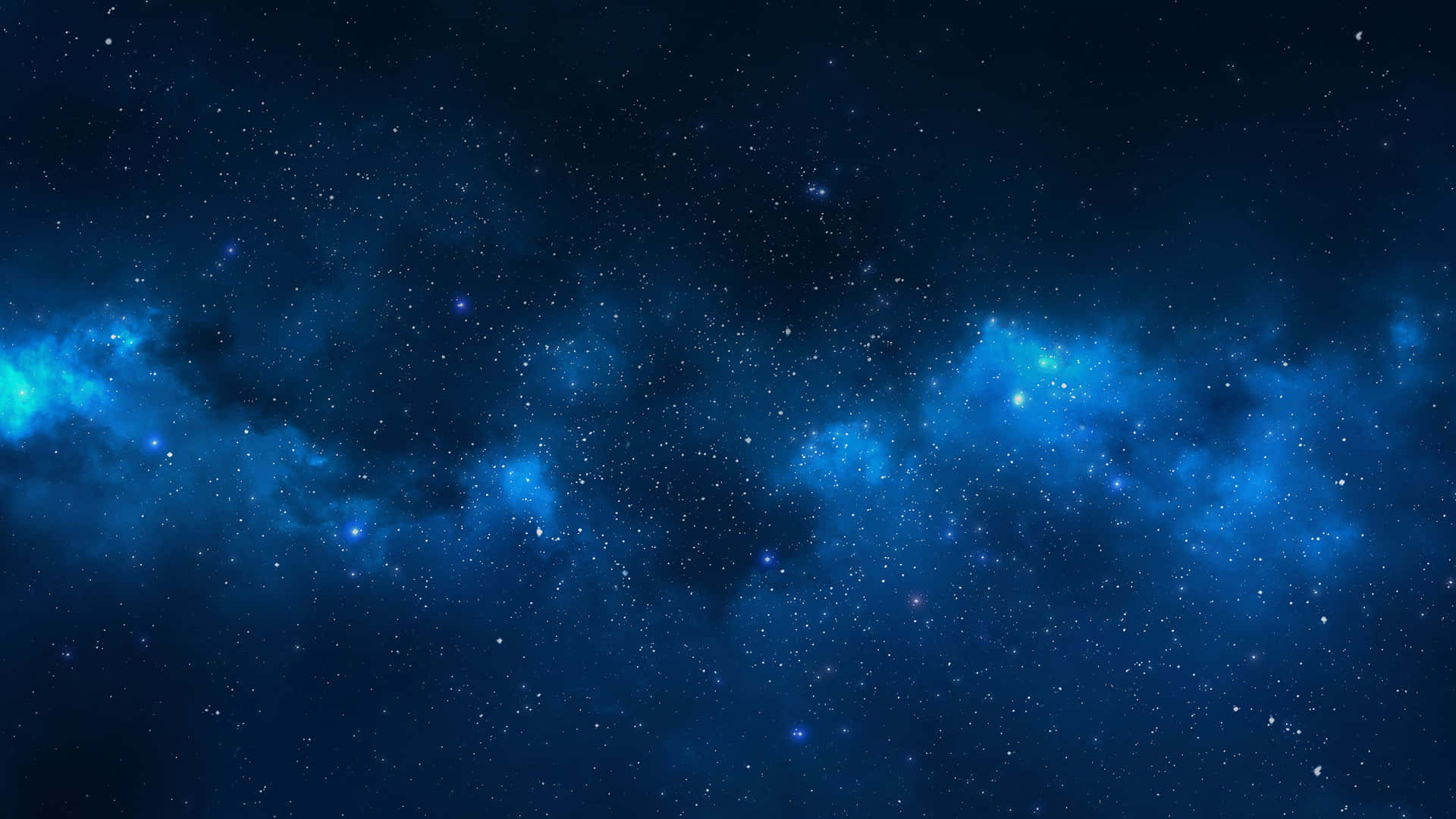 Glide Through The Immense Cool Blue Galaxy Background