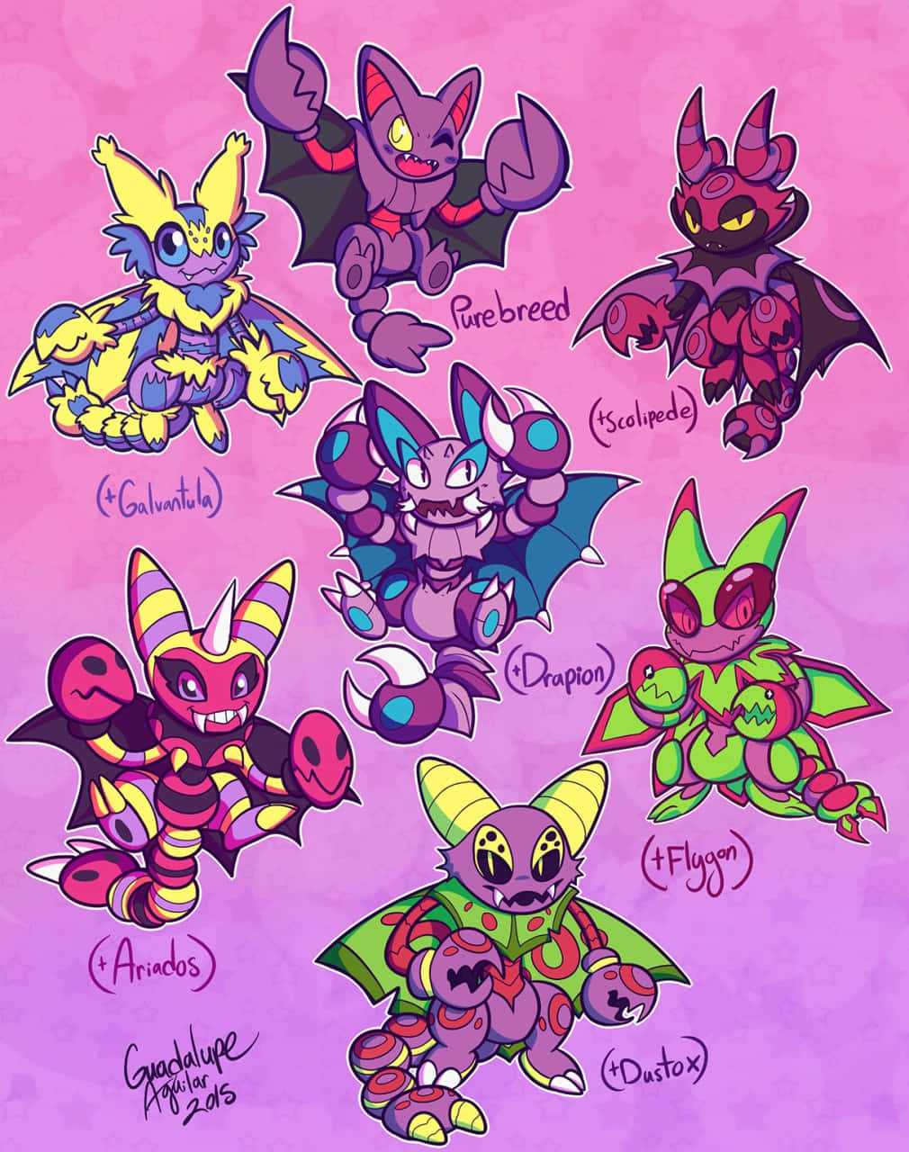 Gligar And Drapion Transformations Background