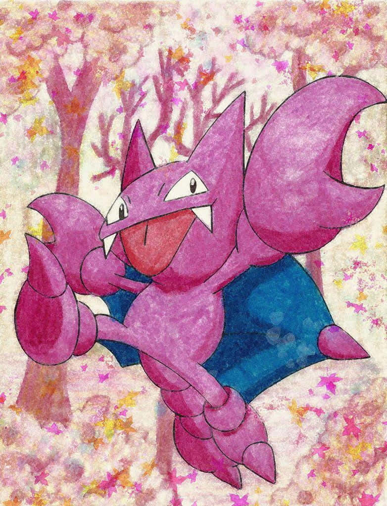 Gligar On Cherry Blossoms
