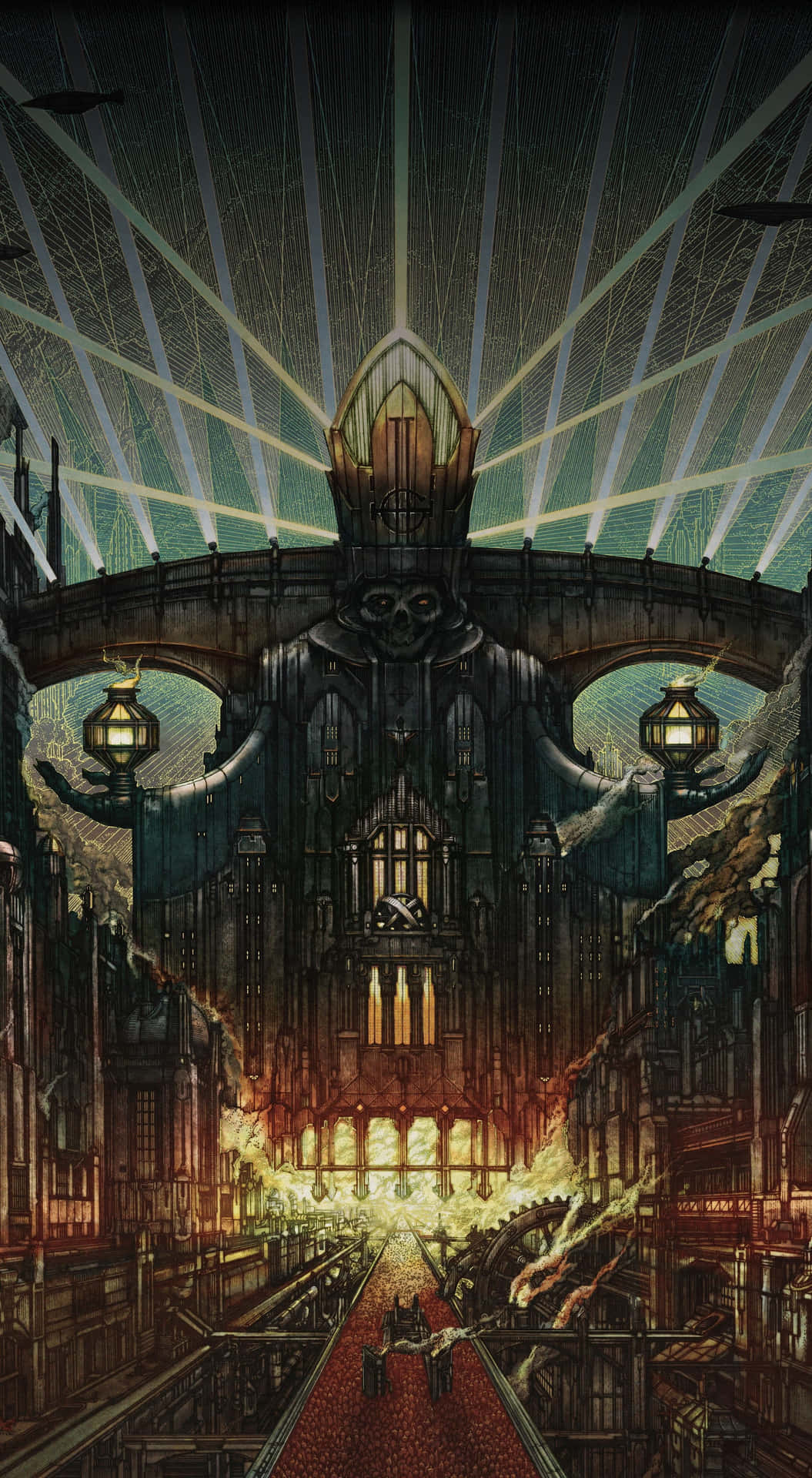 “glimpse Into The Mysterious And Funky World Of Ghost Band” Background