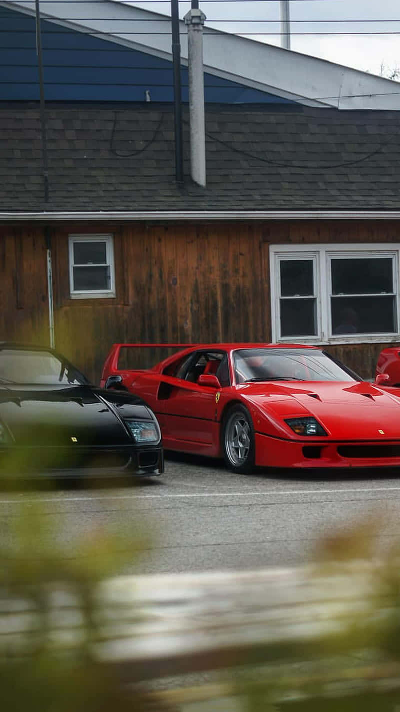 Glimpse Of A Vintage Ferrari