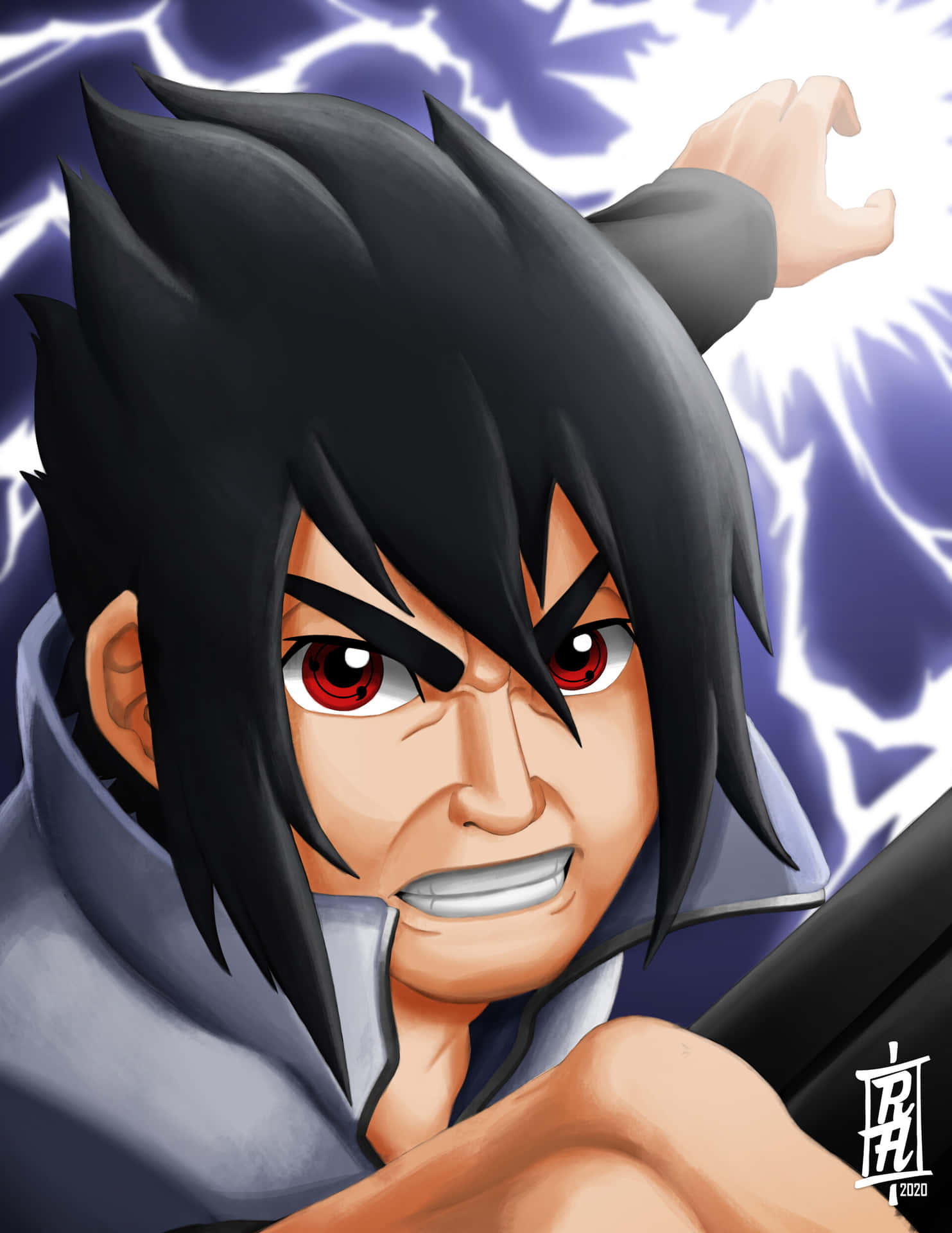 Glimpsing The Past - Old Sasuke From Naruto Background