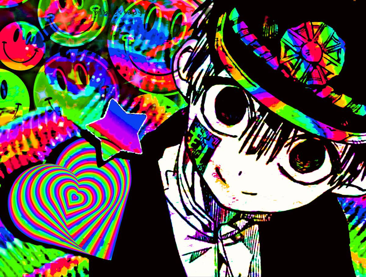 Glitchcore Hanako Background