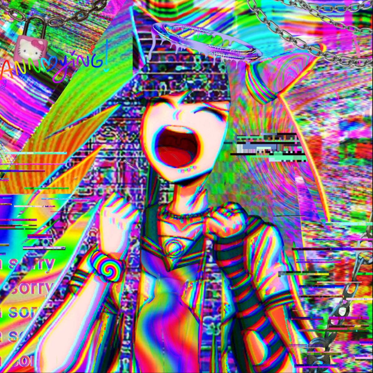 Glitchcore Ibuki Mioda