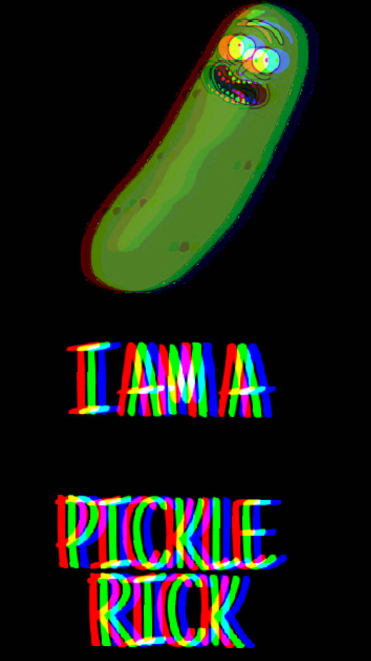 Glitched Pickle Rick