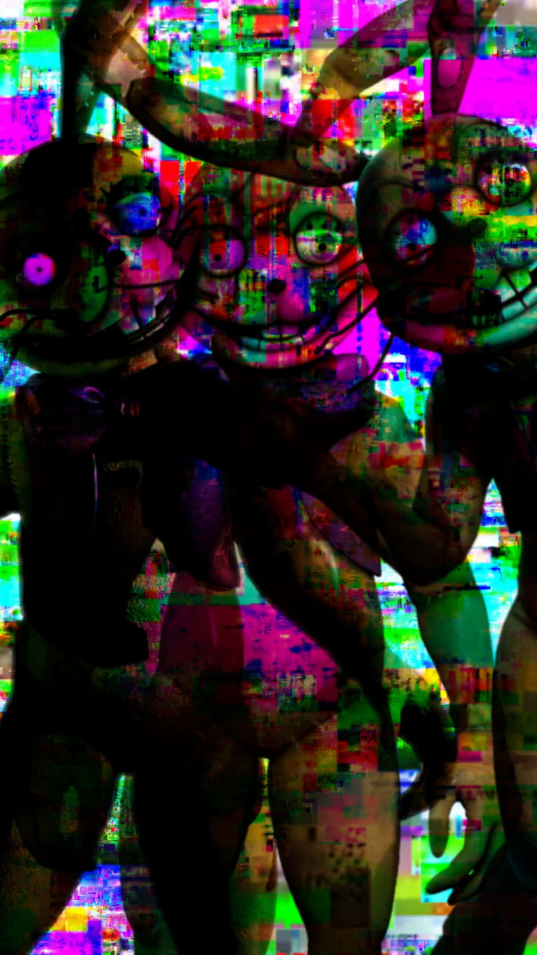 Glitching Glitchtrap Background