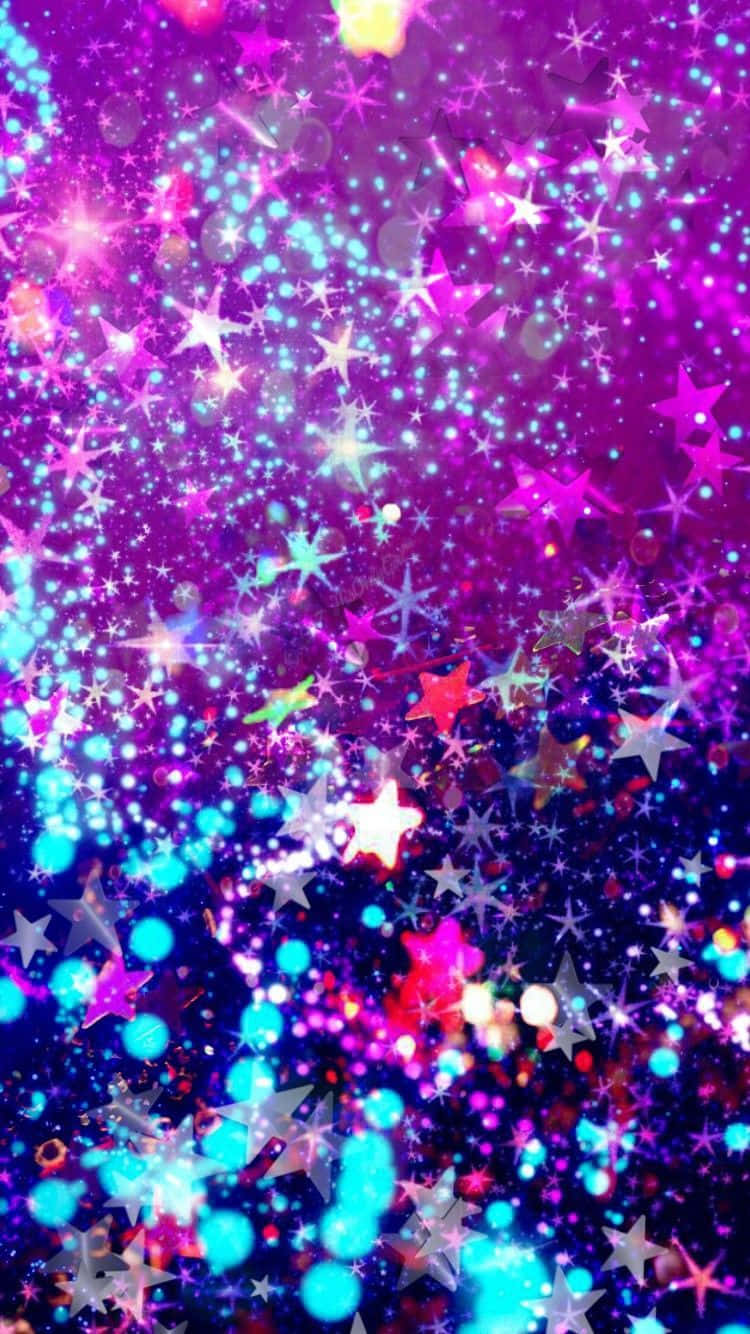 Glitter Colorful Galaxy