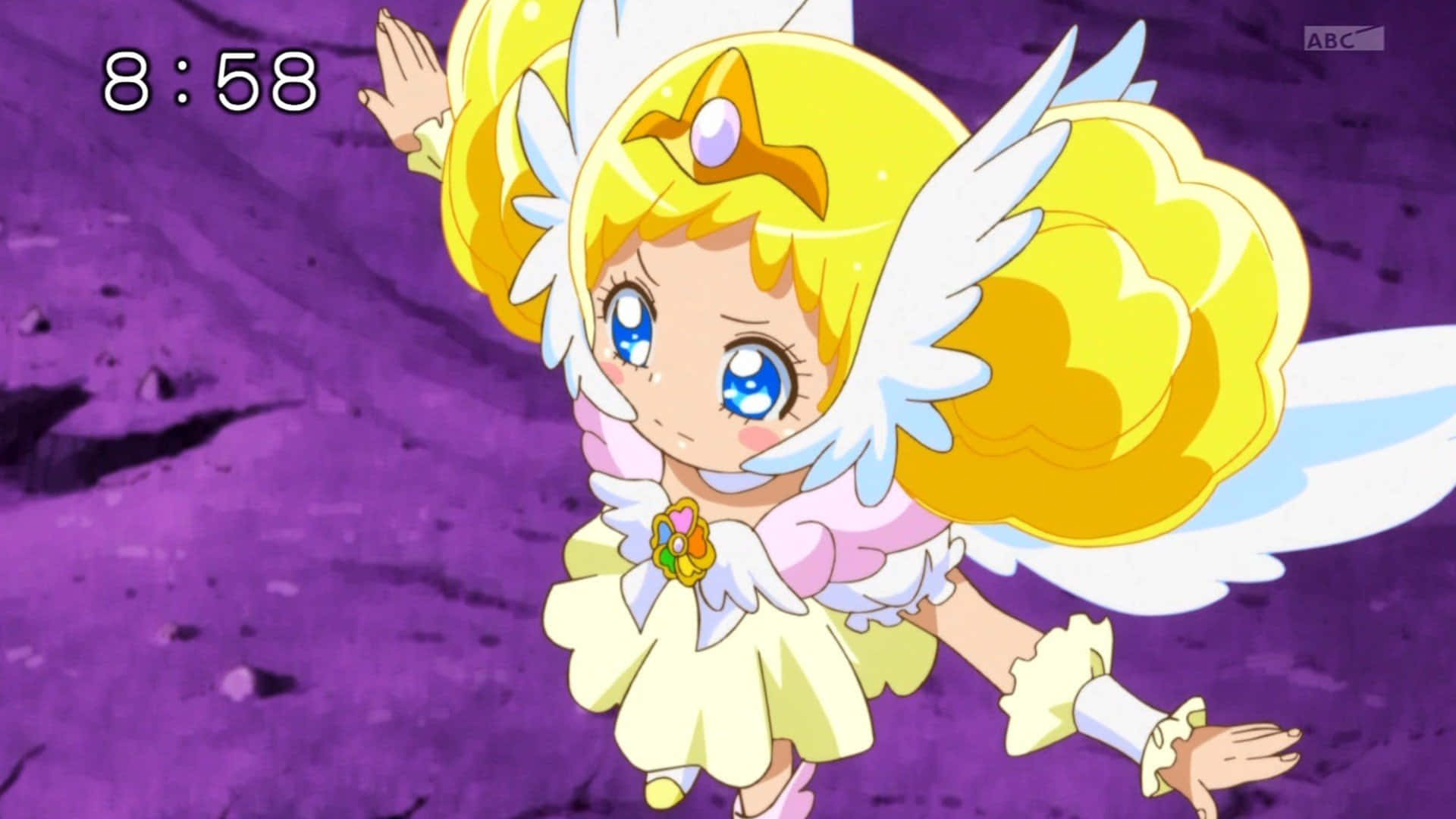 Glitter Force Candy With Frown Background