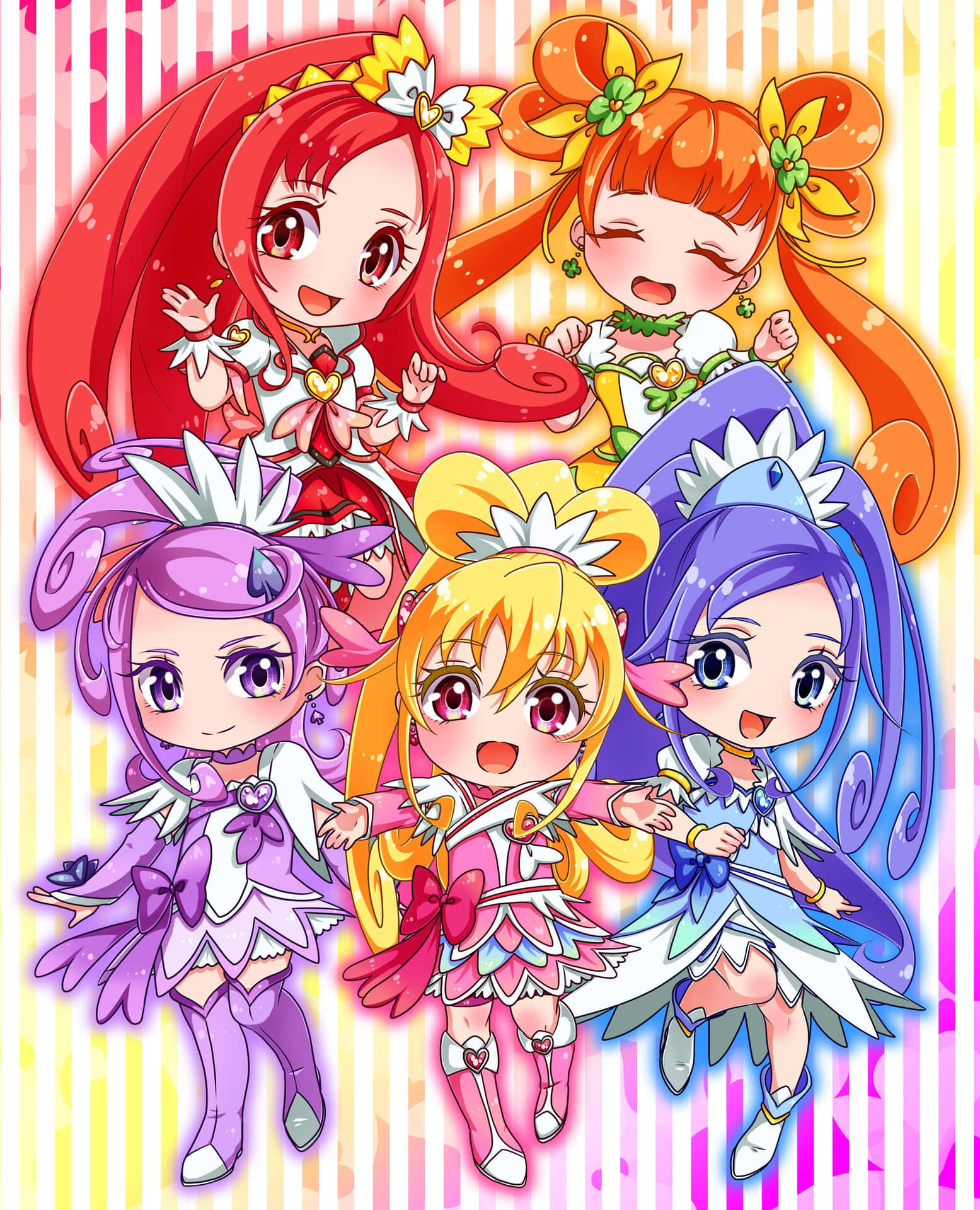 Glitter Force Cute Art Background