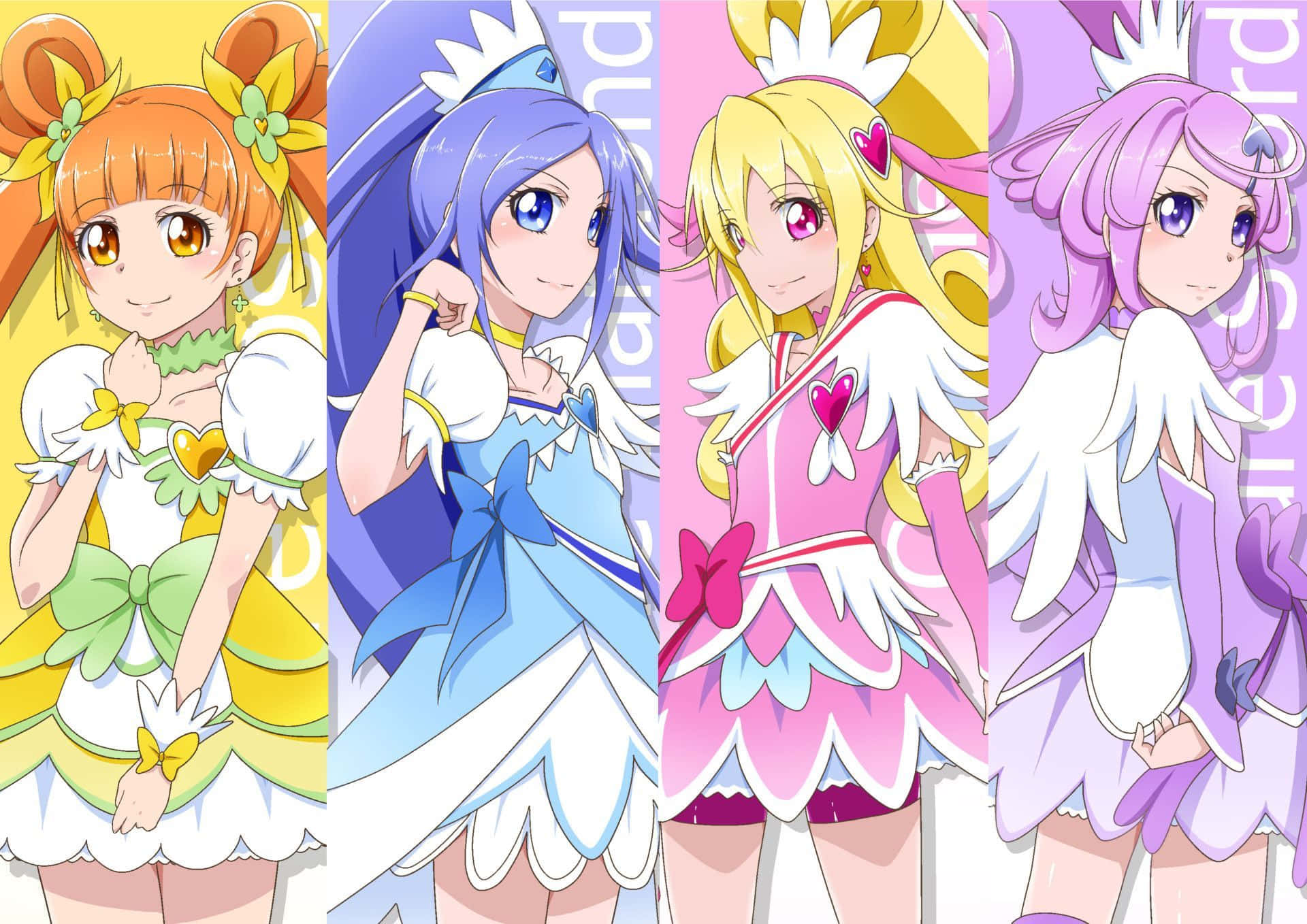 Glitter Force Profile Collage Background