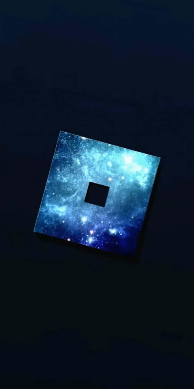 Glittering Blue Roblox Logo Background