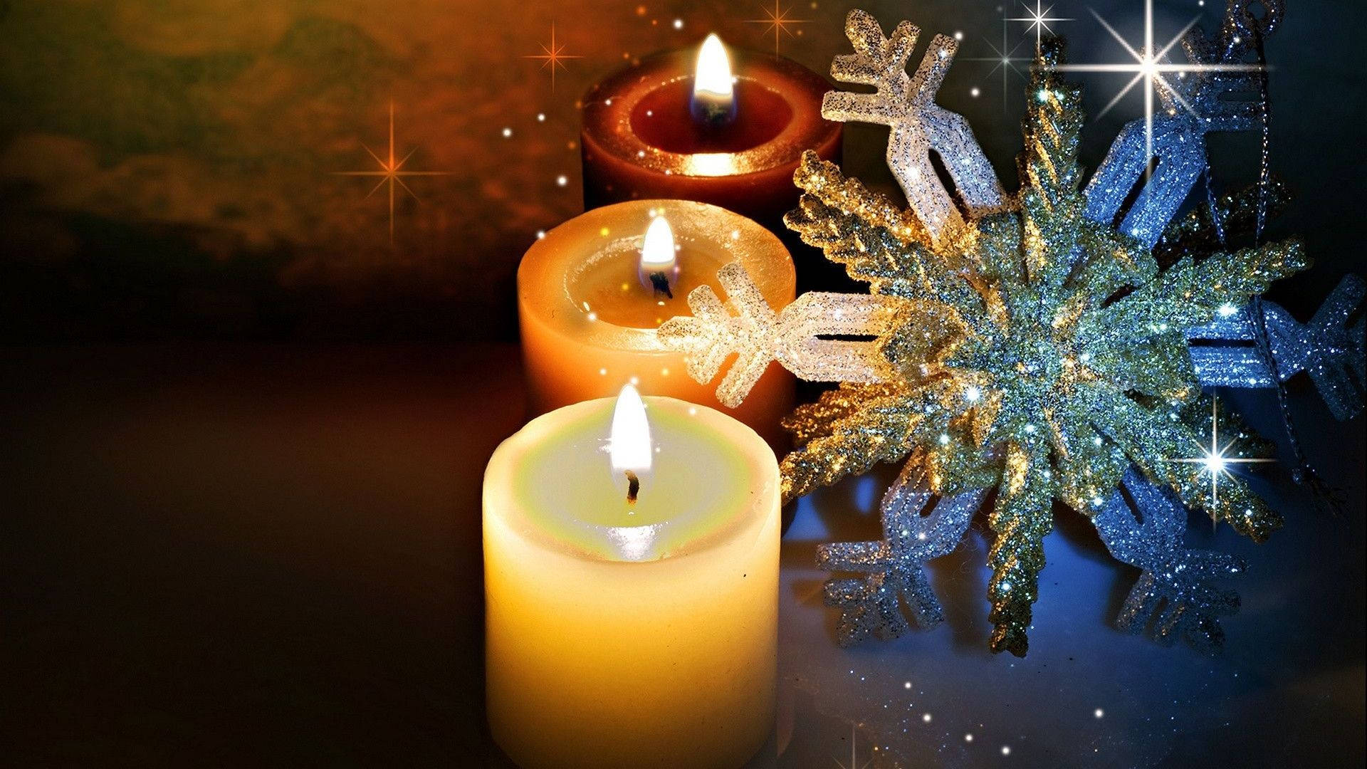 Glittering Candles Background