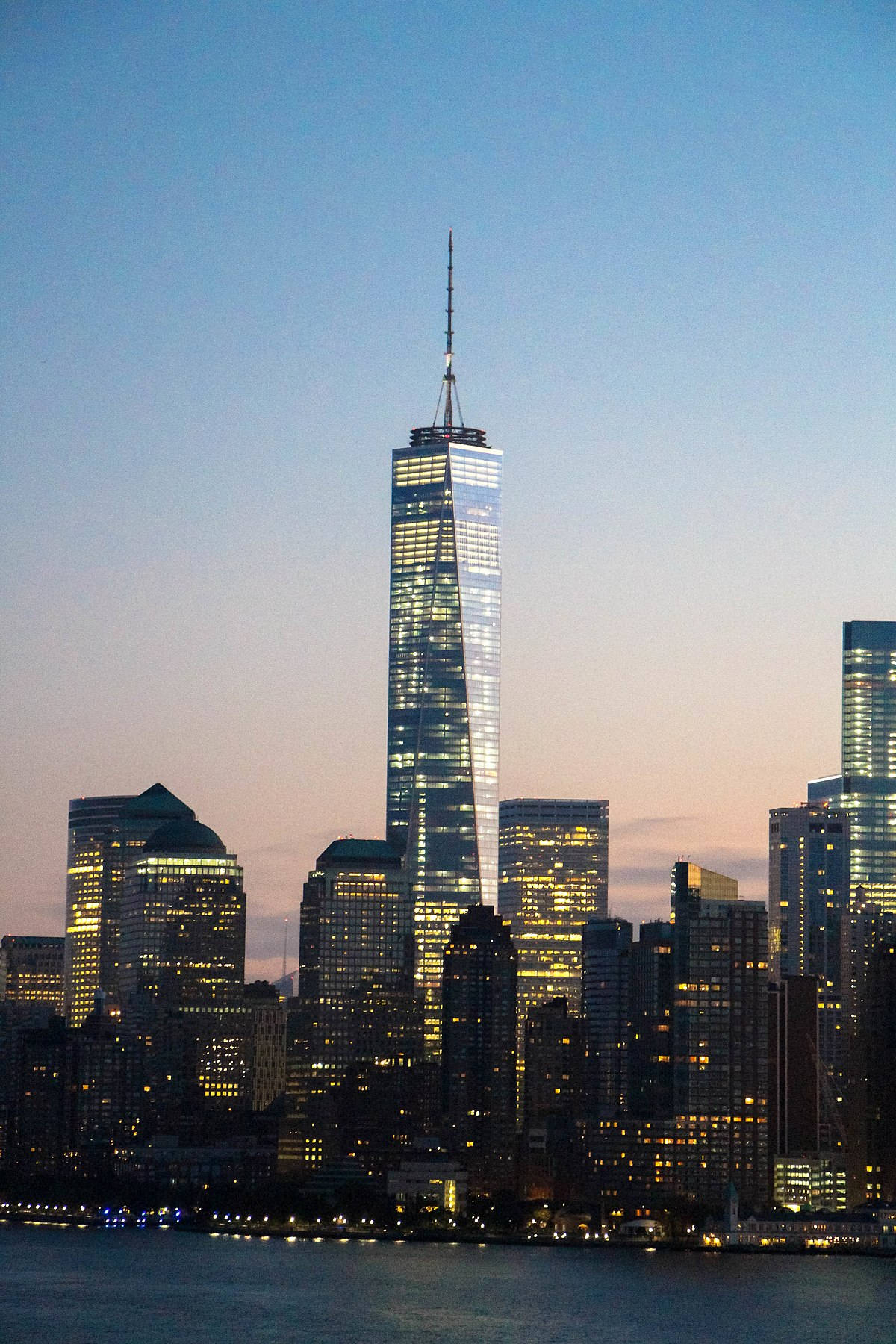 Glittering One World Trade Center Background