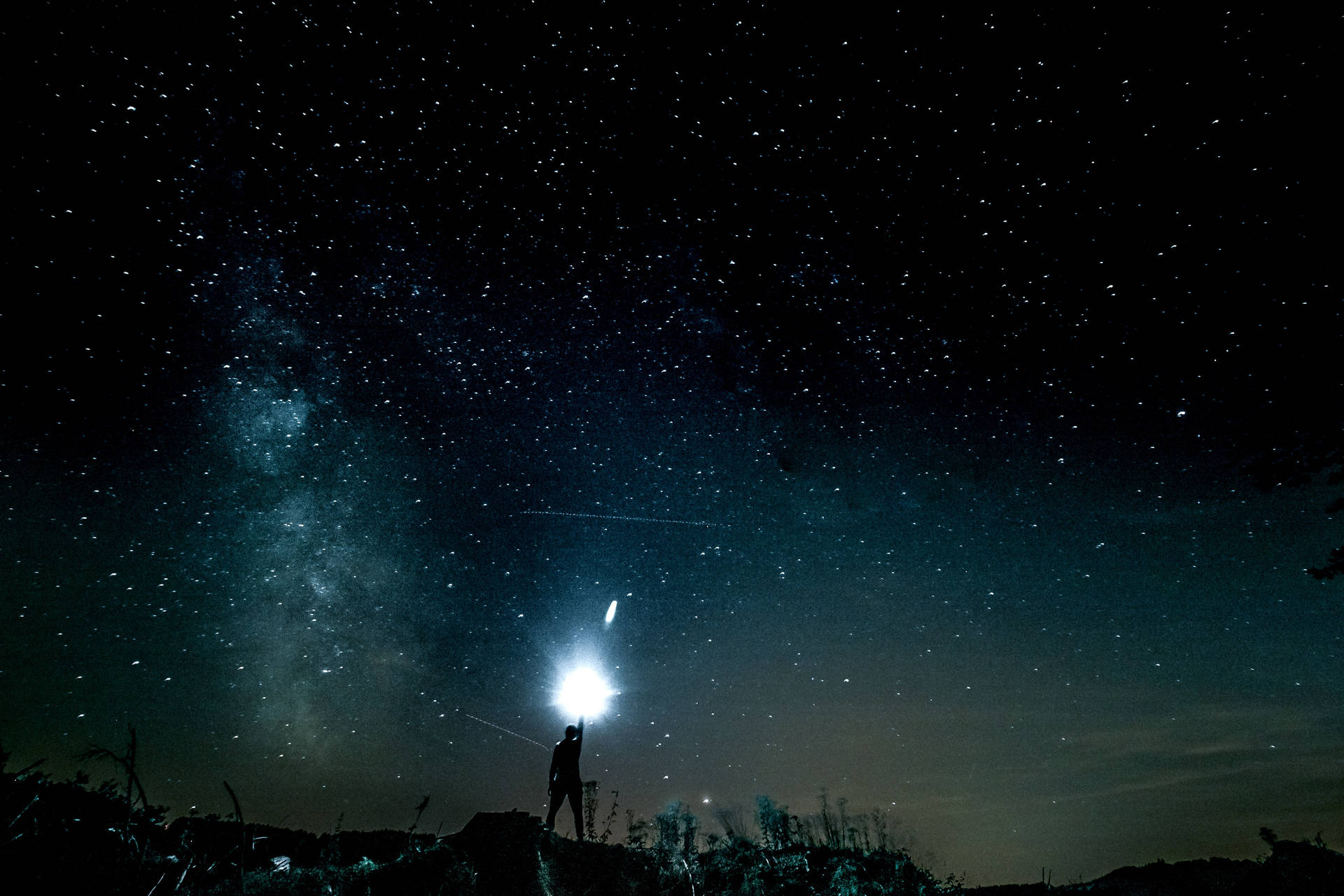 Glittering Starry No Man's Sky Background