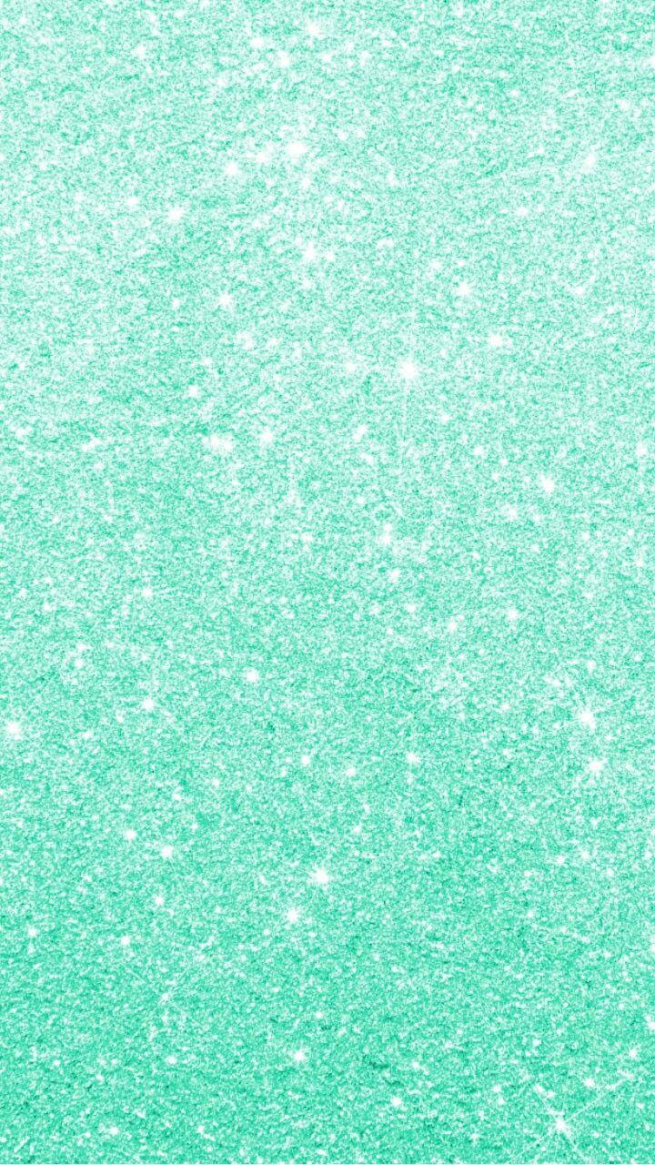 Glitters Mint Green Iphone Background