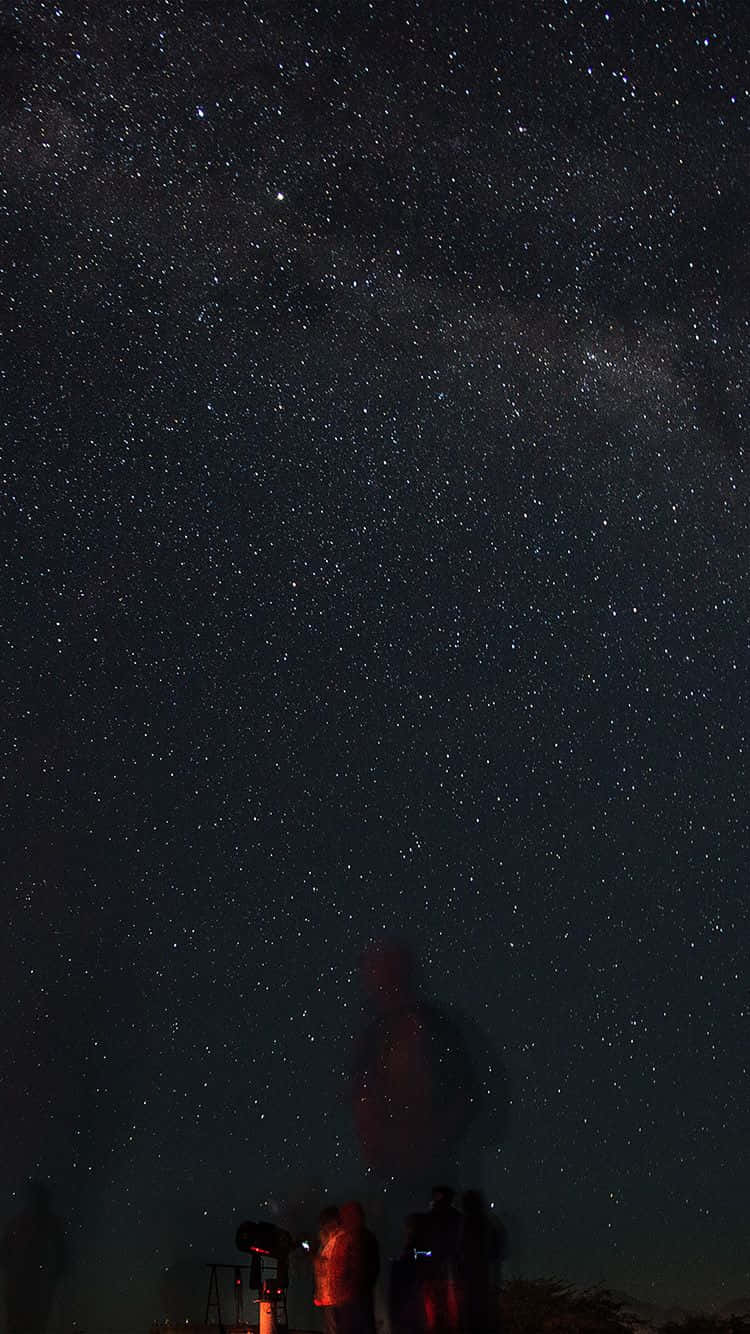 Glittery And Dark Starry Night Sky Background