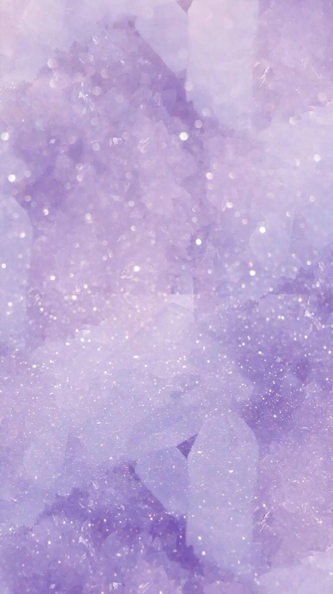Glittery Crystals Light Purple Iphone