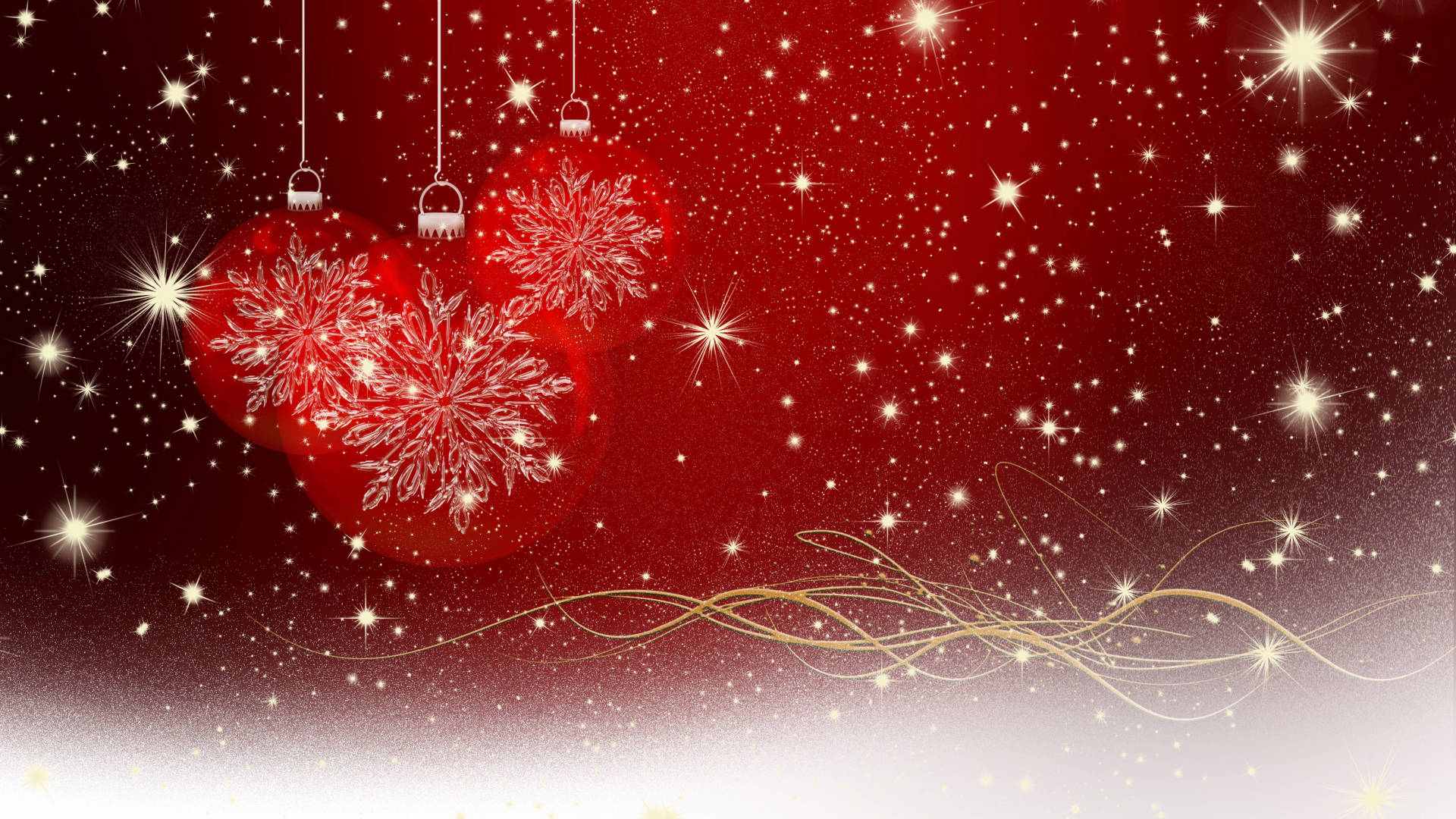 Glittery Red Christmas Background Background