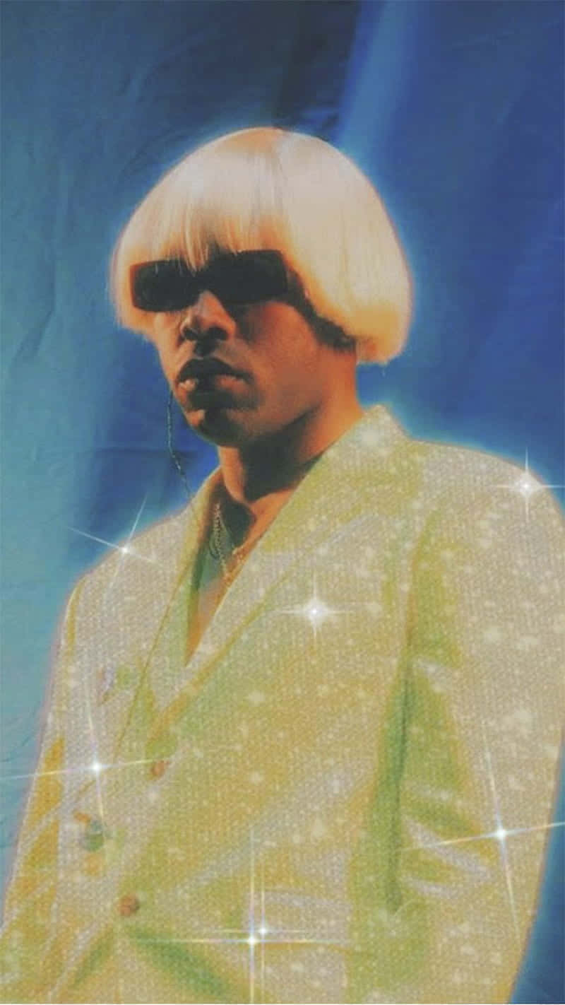 Glittery Tyler The Creator Pfp Background