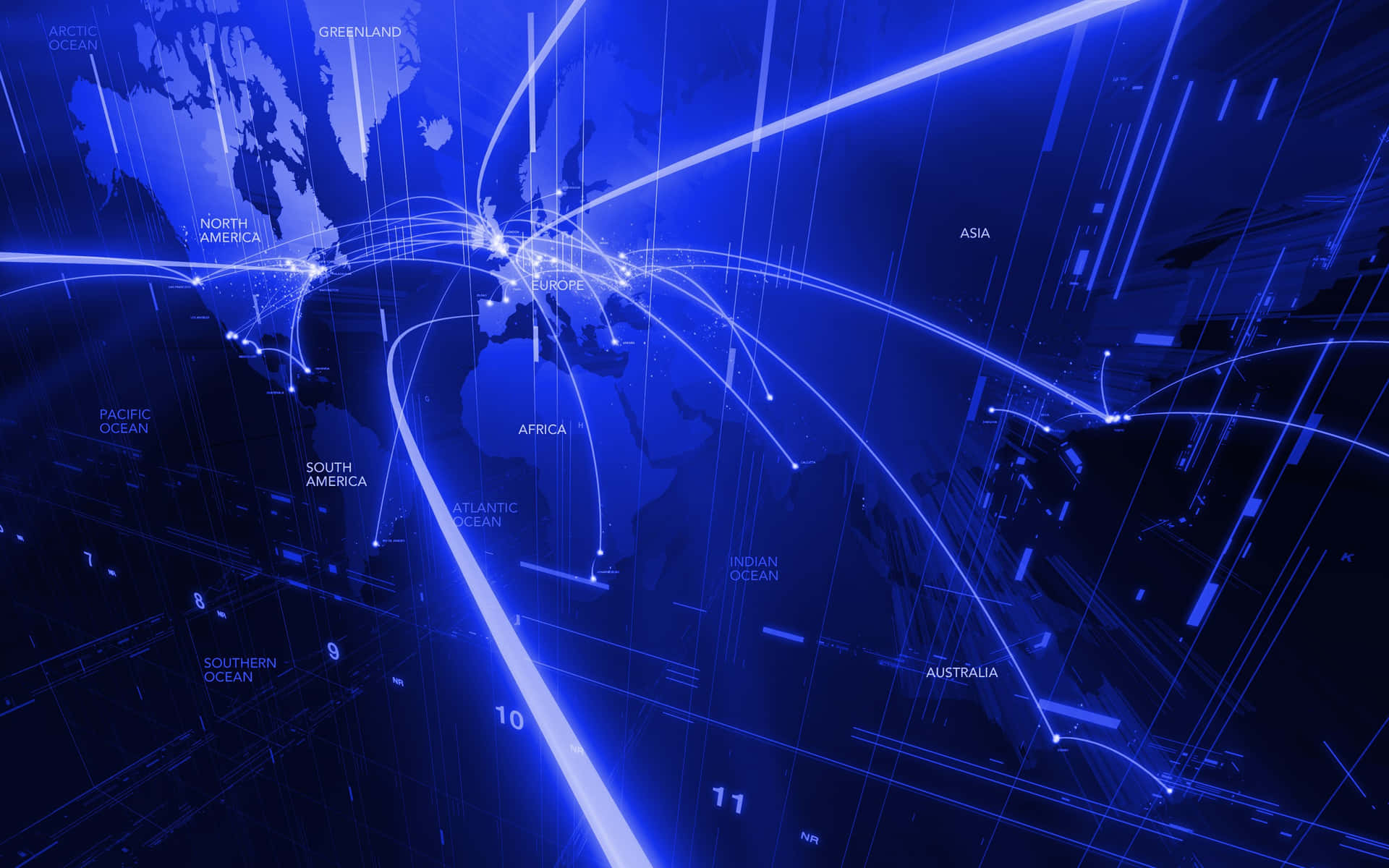 Global Connectivity Network Map Background