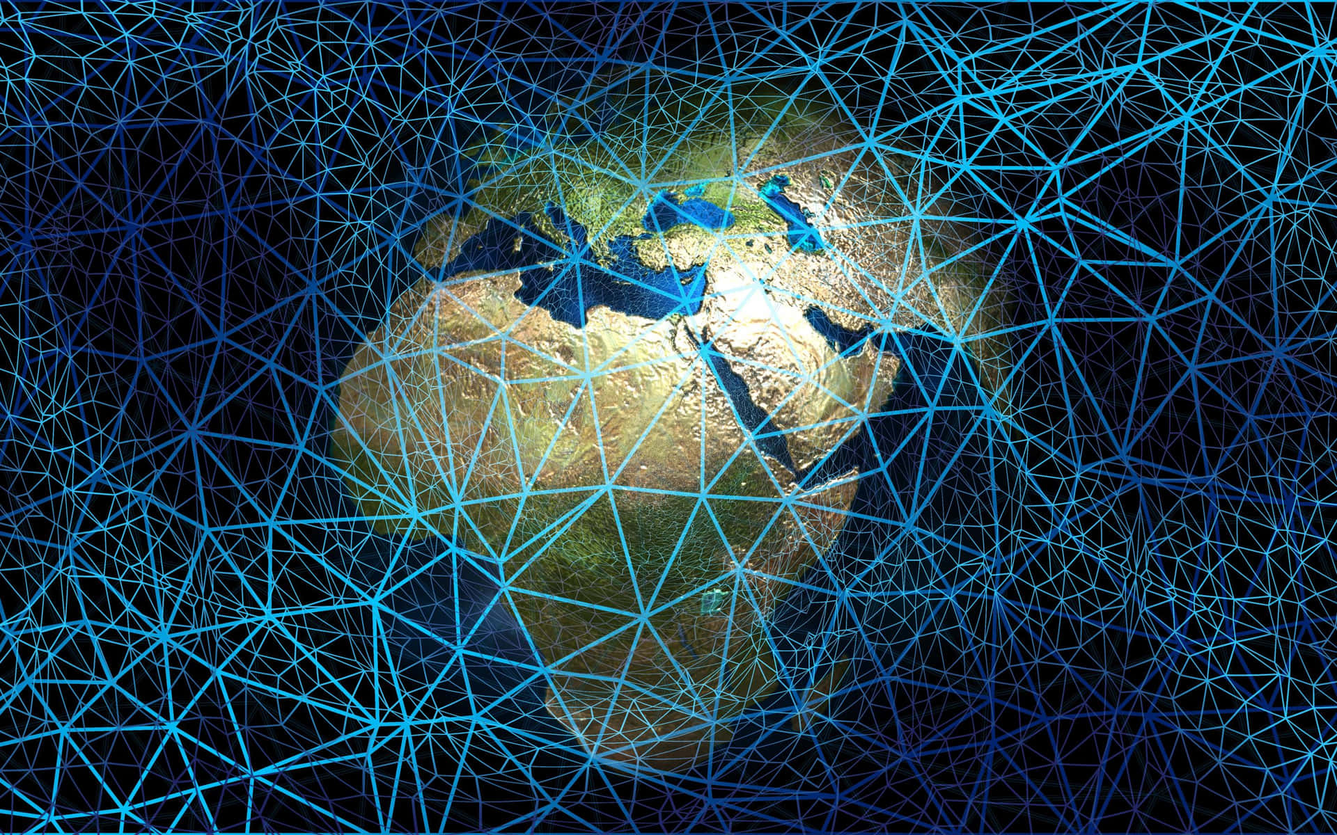 Global Network Connectivity Concept Background