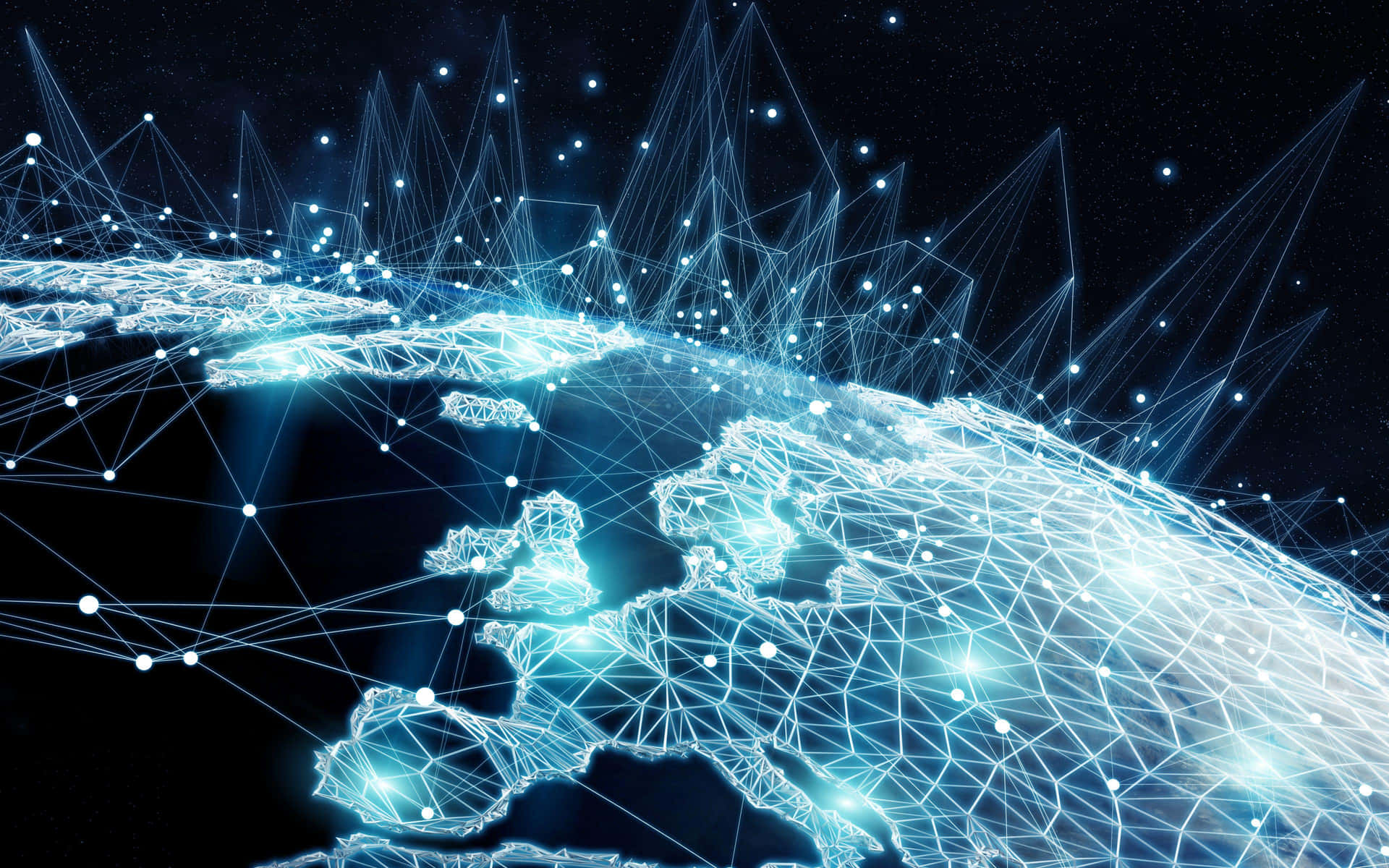 Global Network Connectivity Illustration Background