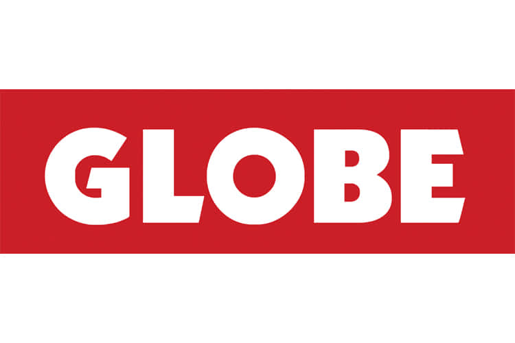 Globe Logo On A Red Background Background
