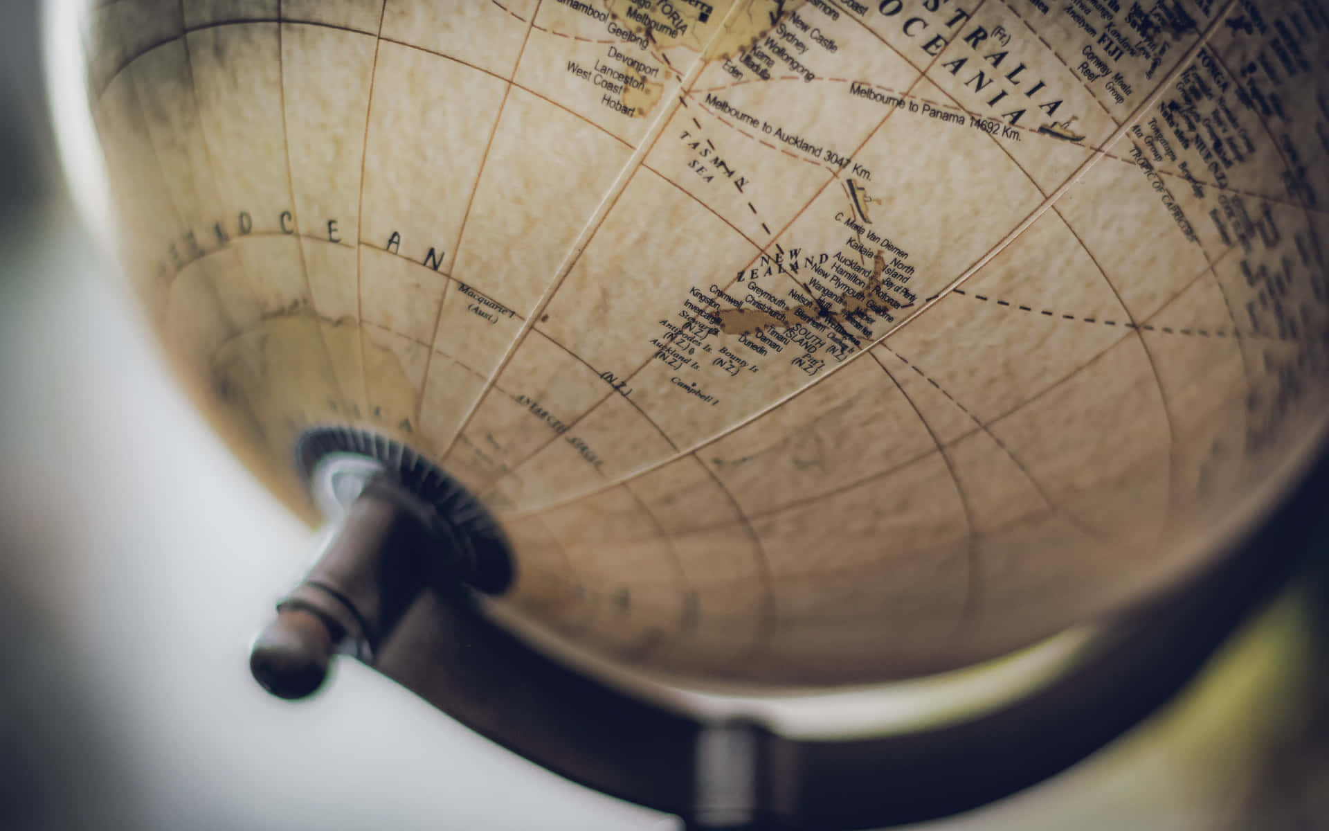 Globe Map's Southern Hemisphere Background