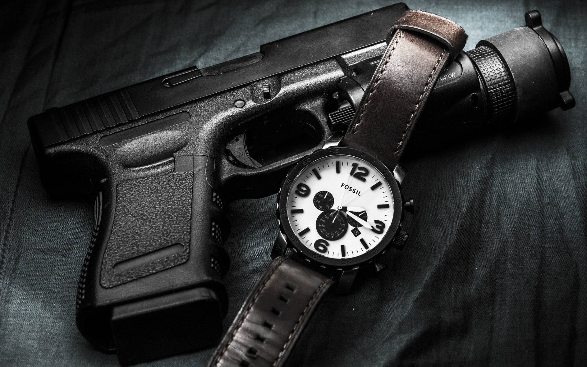 Glock With Fossil Watch