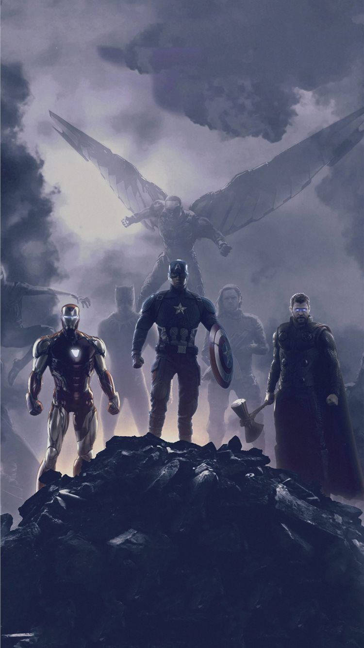 Gloomy Avengers Iphone Background Background