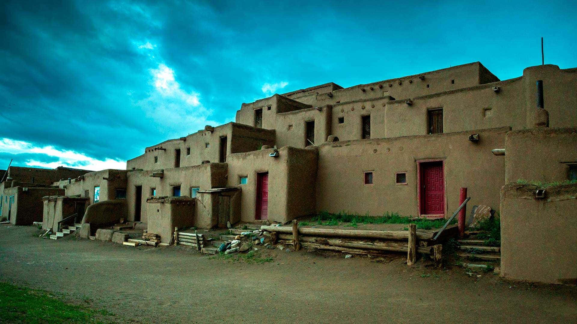 Gloomy Day In Taos Pueblo, New Mexico