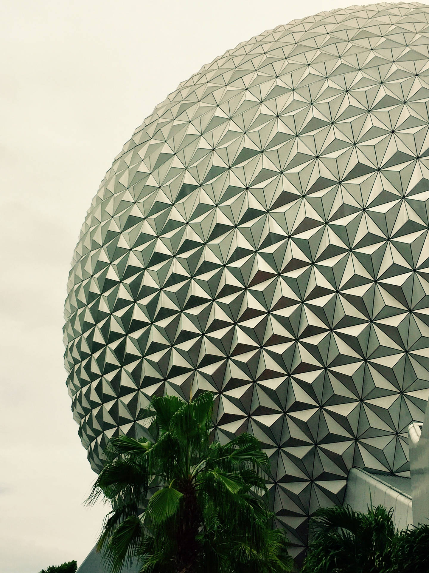 Gloomy Epcot Globe Background