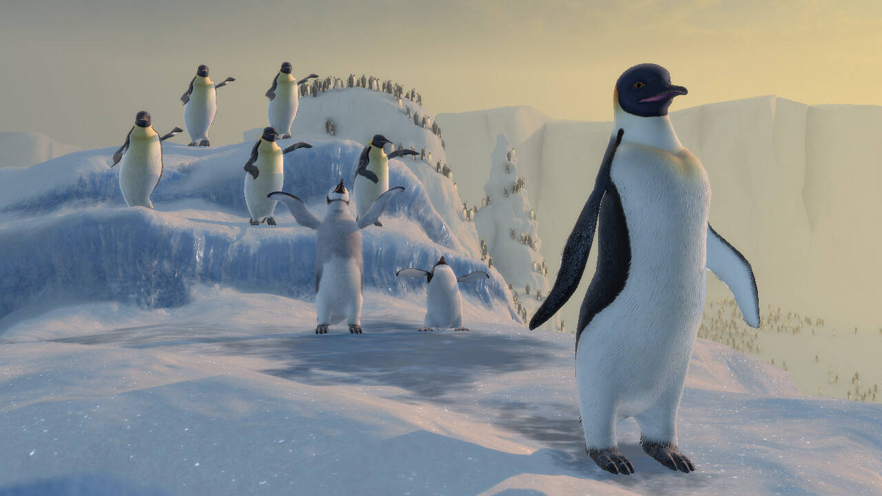 Gloria And Heartsong Performances In Happy Feet Background