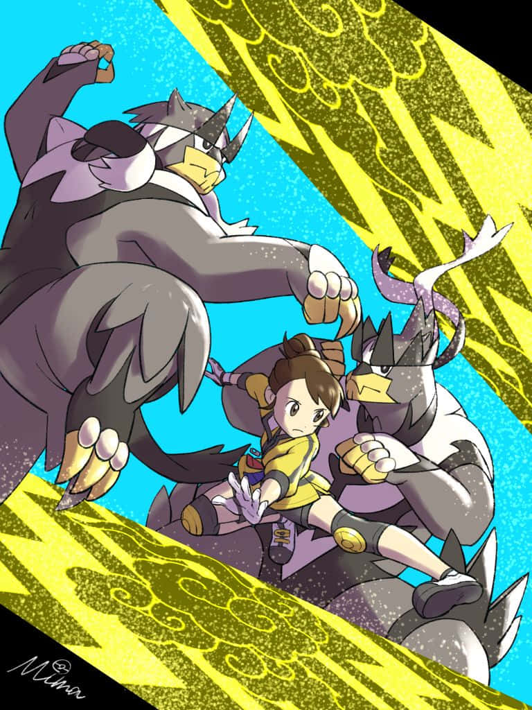 Gloria Training With Urshifu Forms - Pokémon Sword And Shield Background