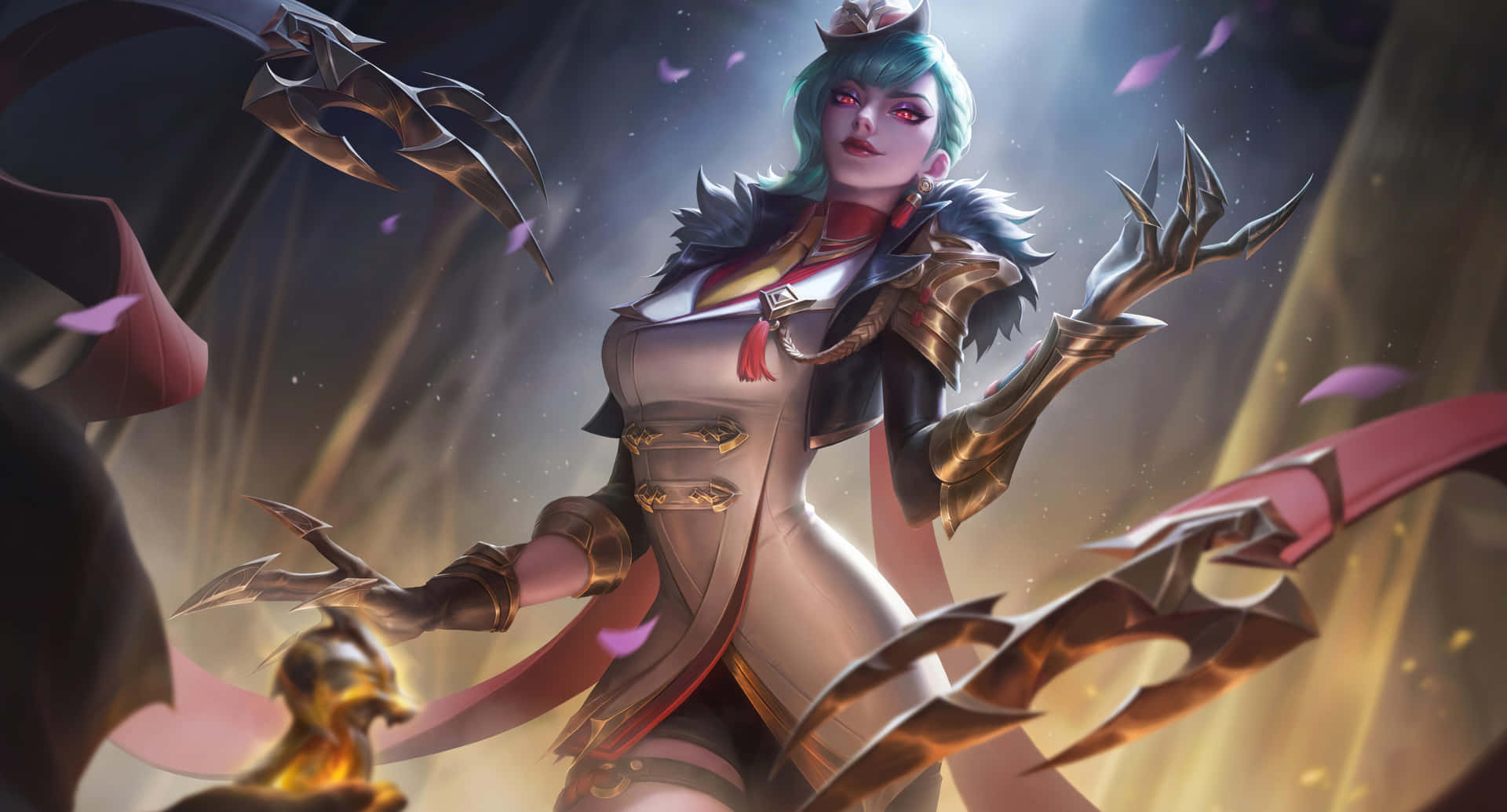 Glorious Crimson Queen In Mobile Legends Background