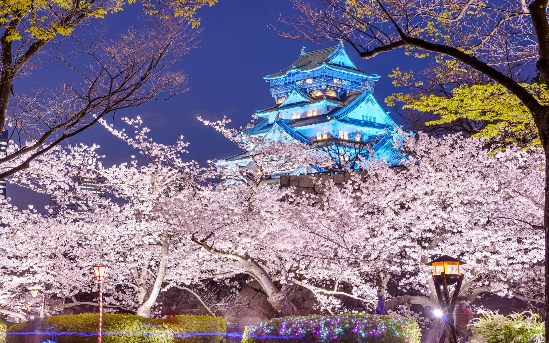 Glorious Osaka Castle Background