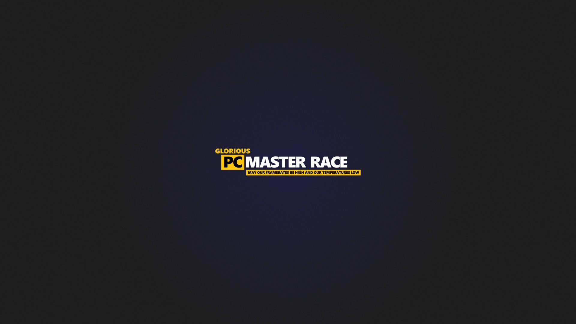 Glorious Pc Master Race Dark Desktop Background