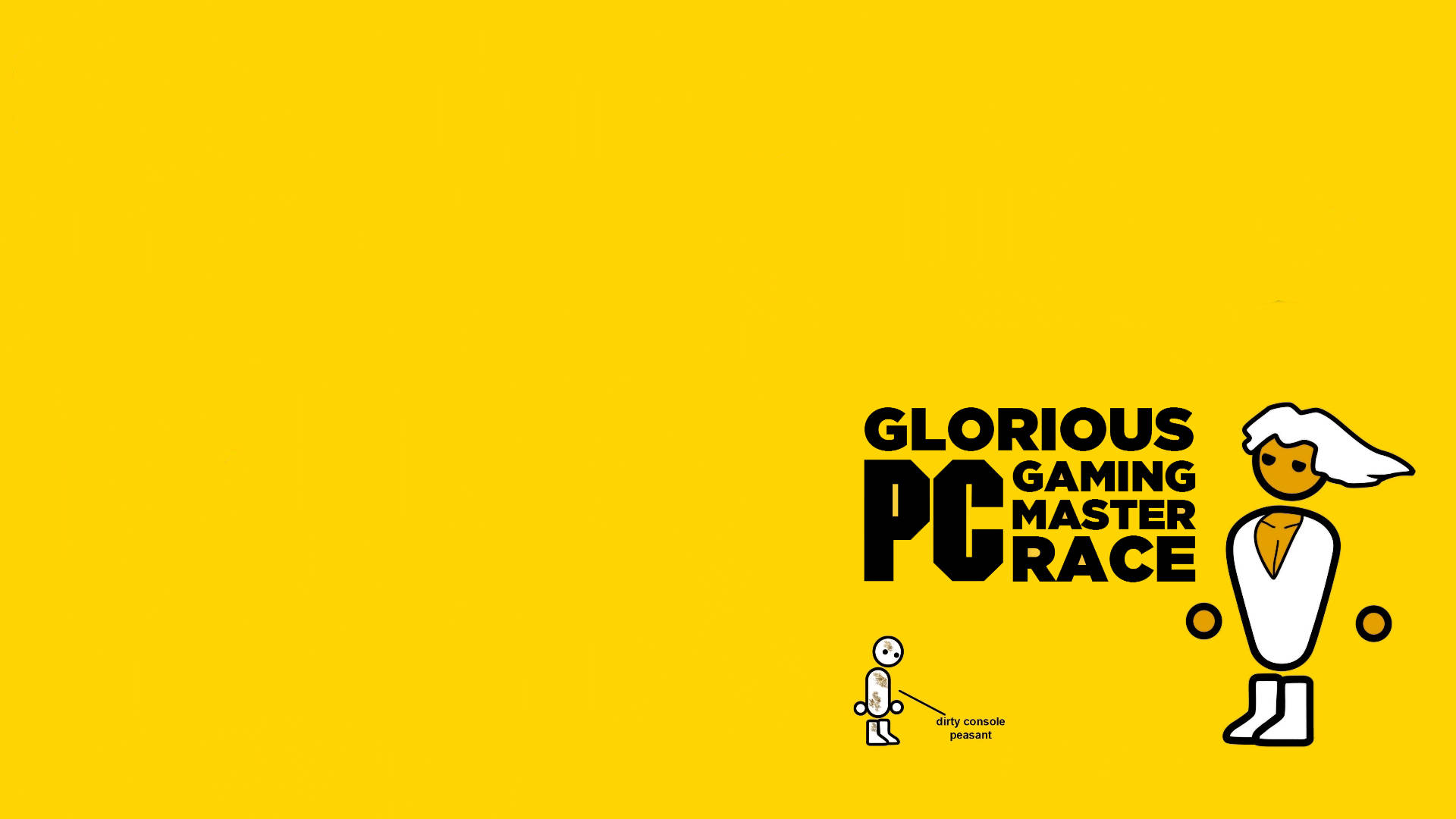 Glorious Pc Master Race Yellow Background