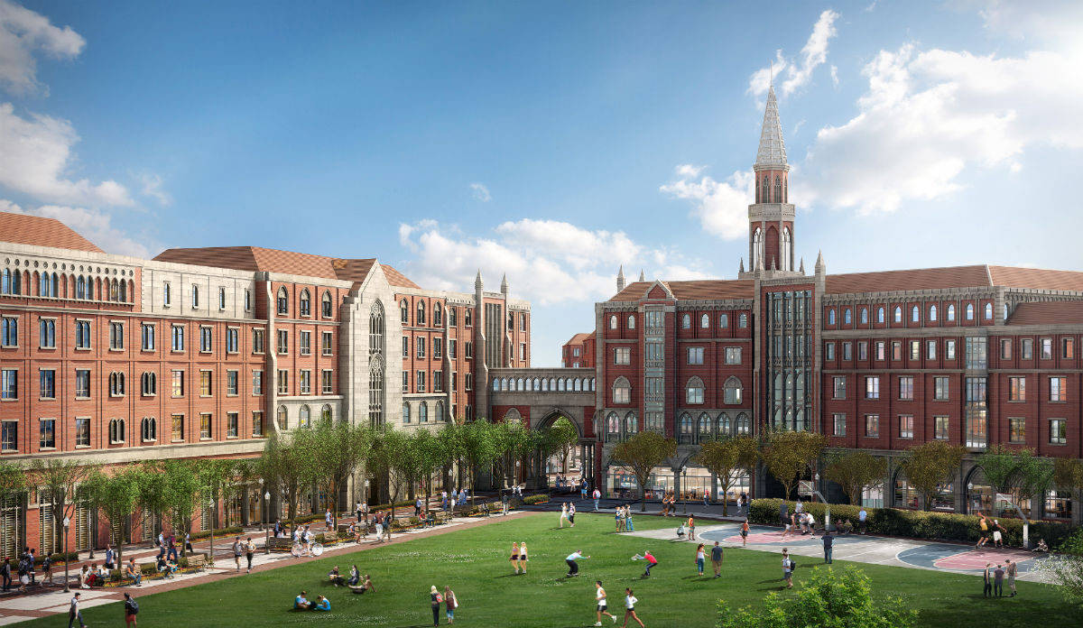 Glorious View Of The University Of Southern California Campus Background