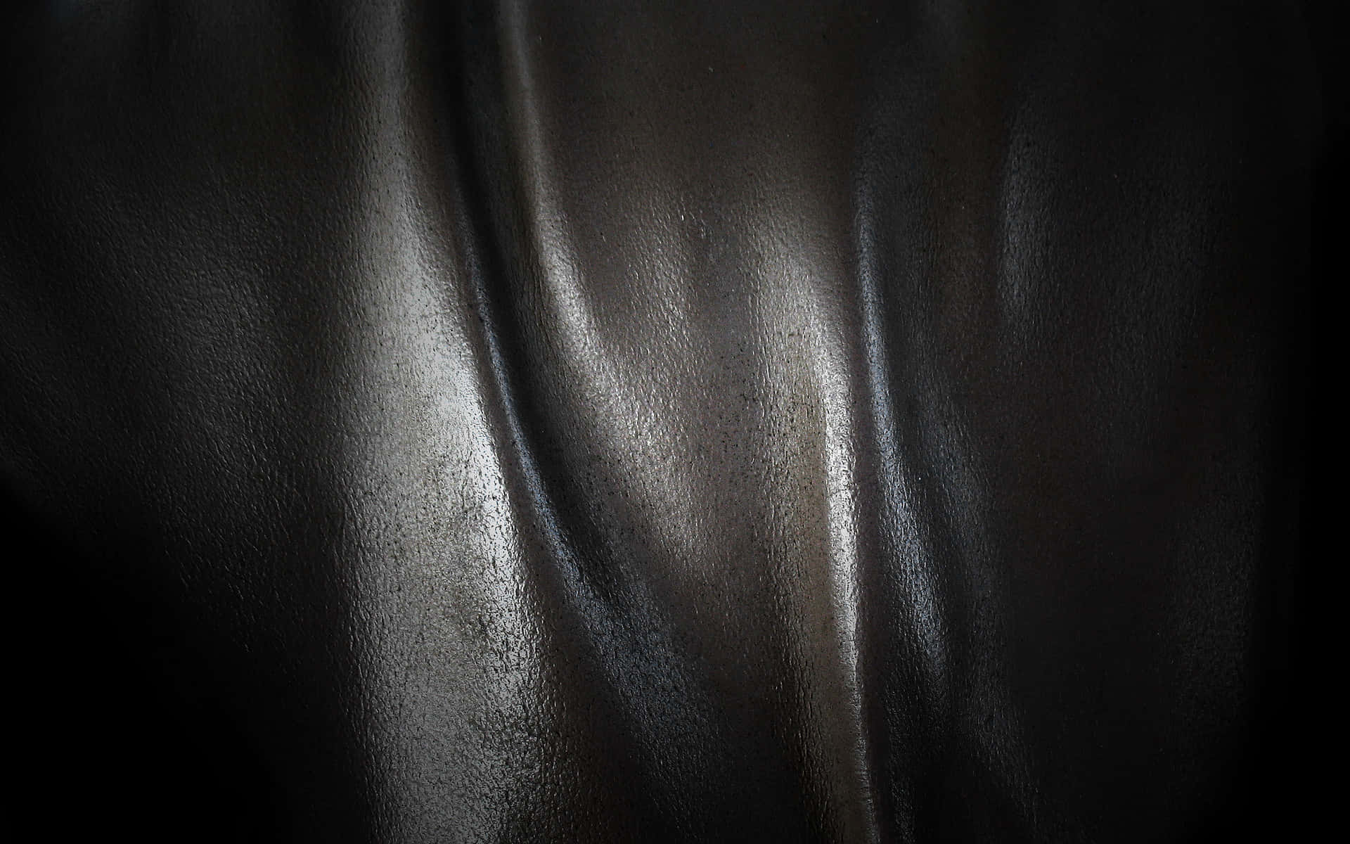 Glossy Black Leather Fabric Texture Background
