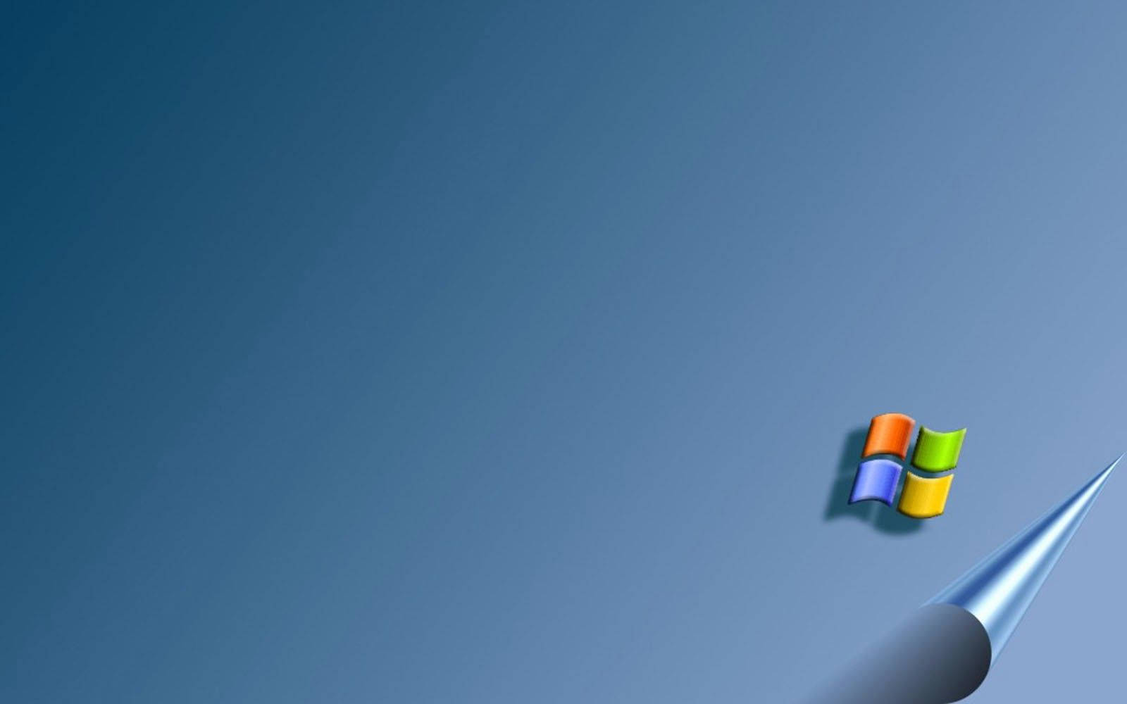 Glossy Blue Turning Page Microsoft